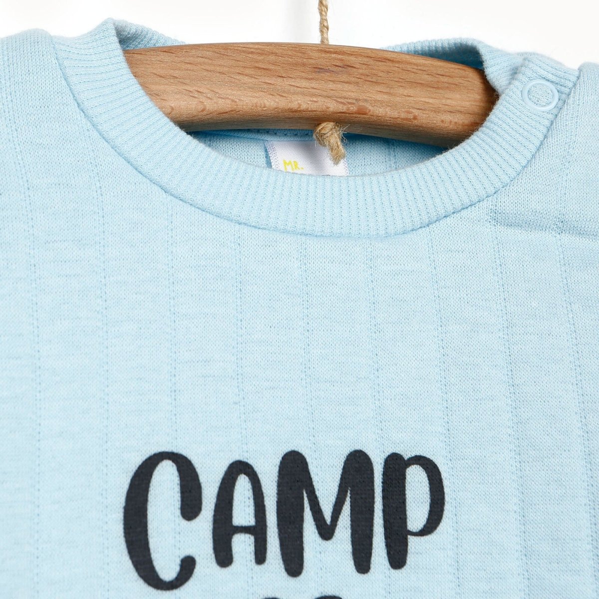 Trowsus Chwys Tuffy - Heb droed - Glas Ysgafn