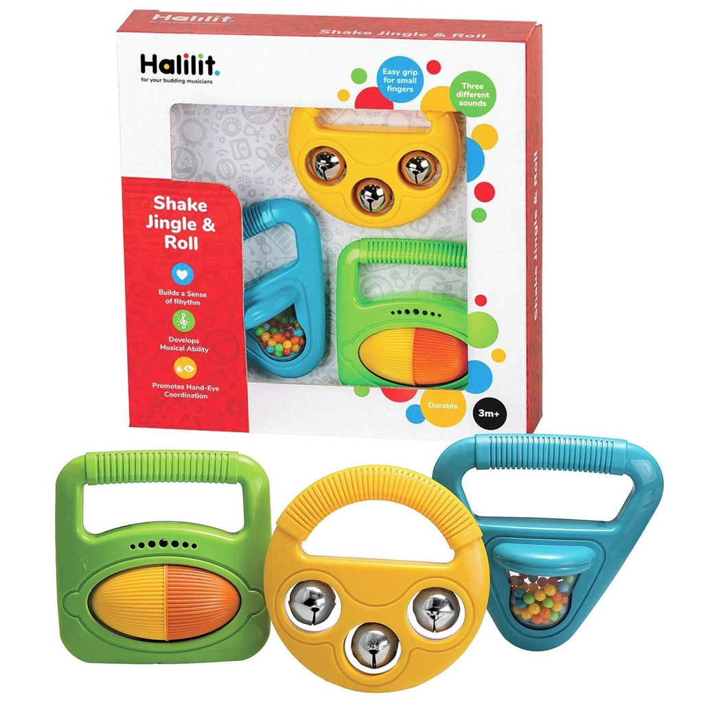 Set Rhoddion Halilit Shake, Jingle &amp; Roll