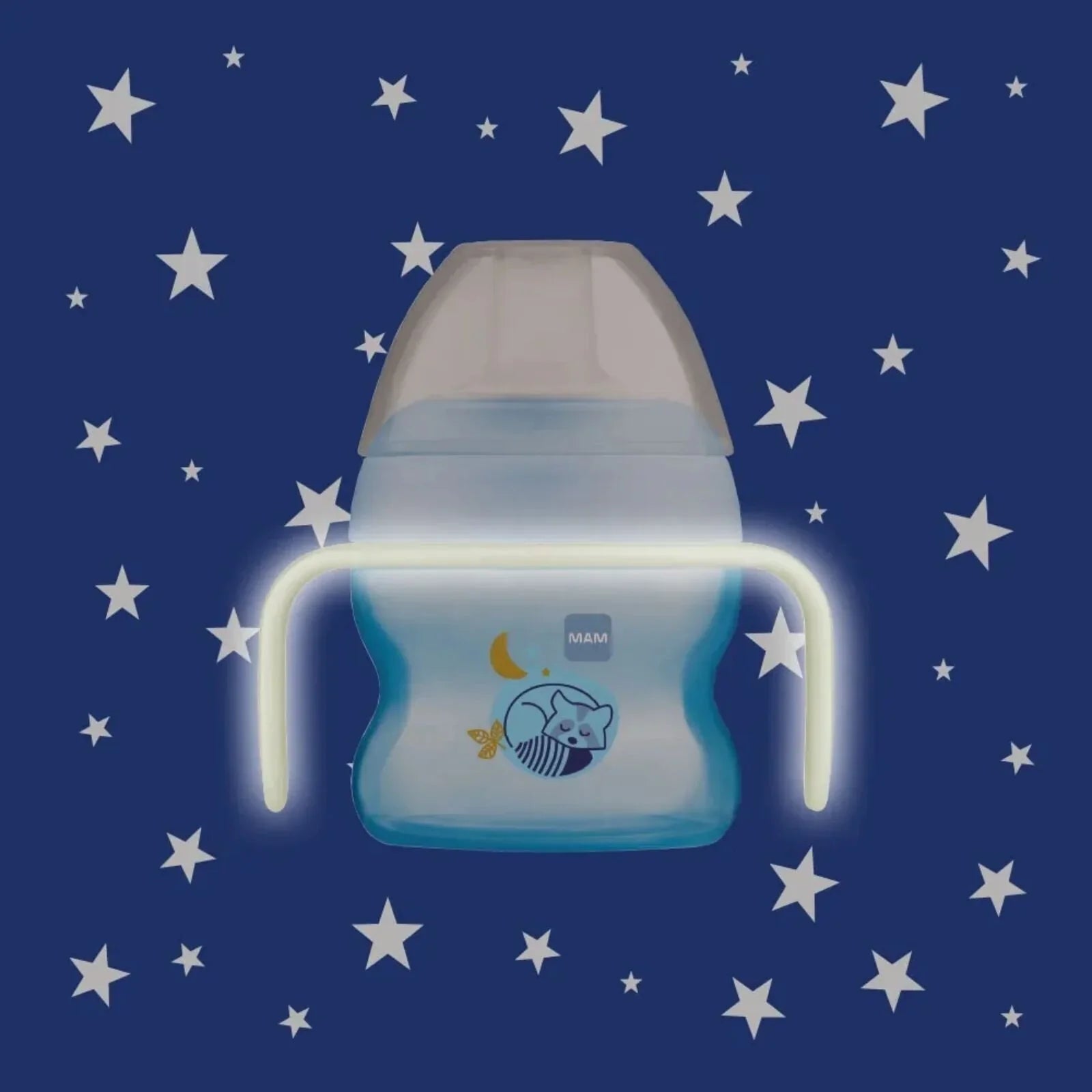 MAM Starter Cup & Glow with Handles 150ml - Blue