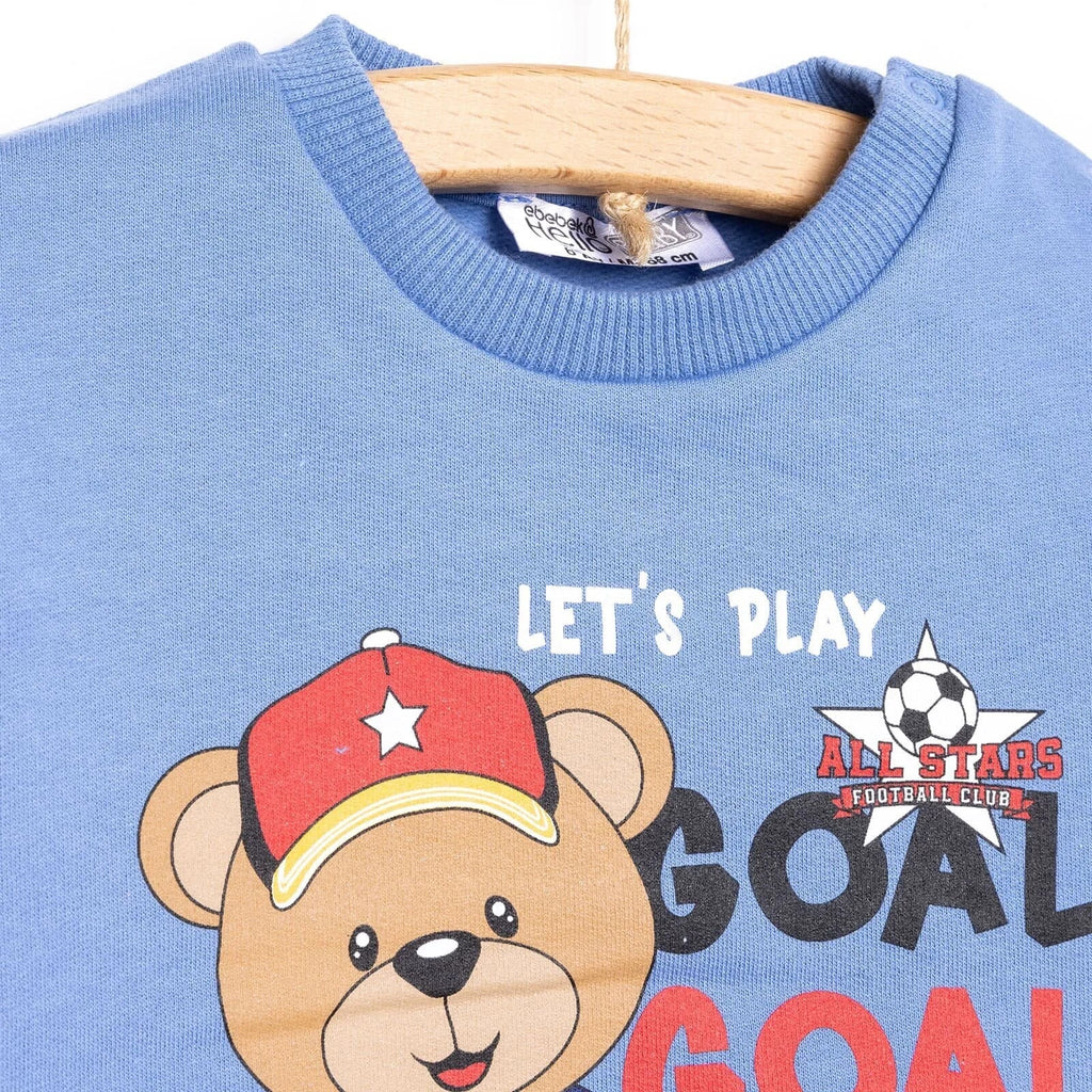 Crys Chwys HelloBaby Basic Low Raised Goal Printiedig