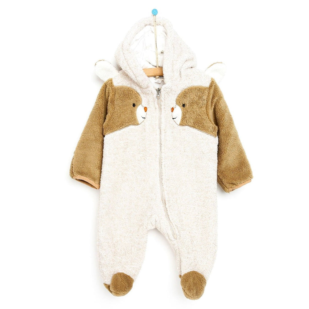 Siwmpsuit Traed i Fabanod Midimod Newborn Cute Bears Welsoft - Beige