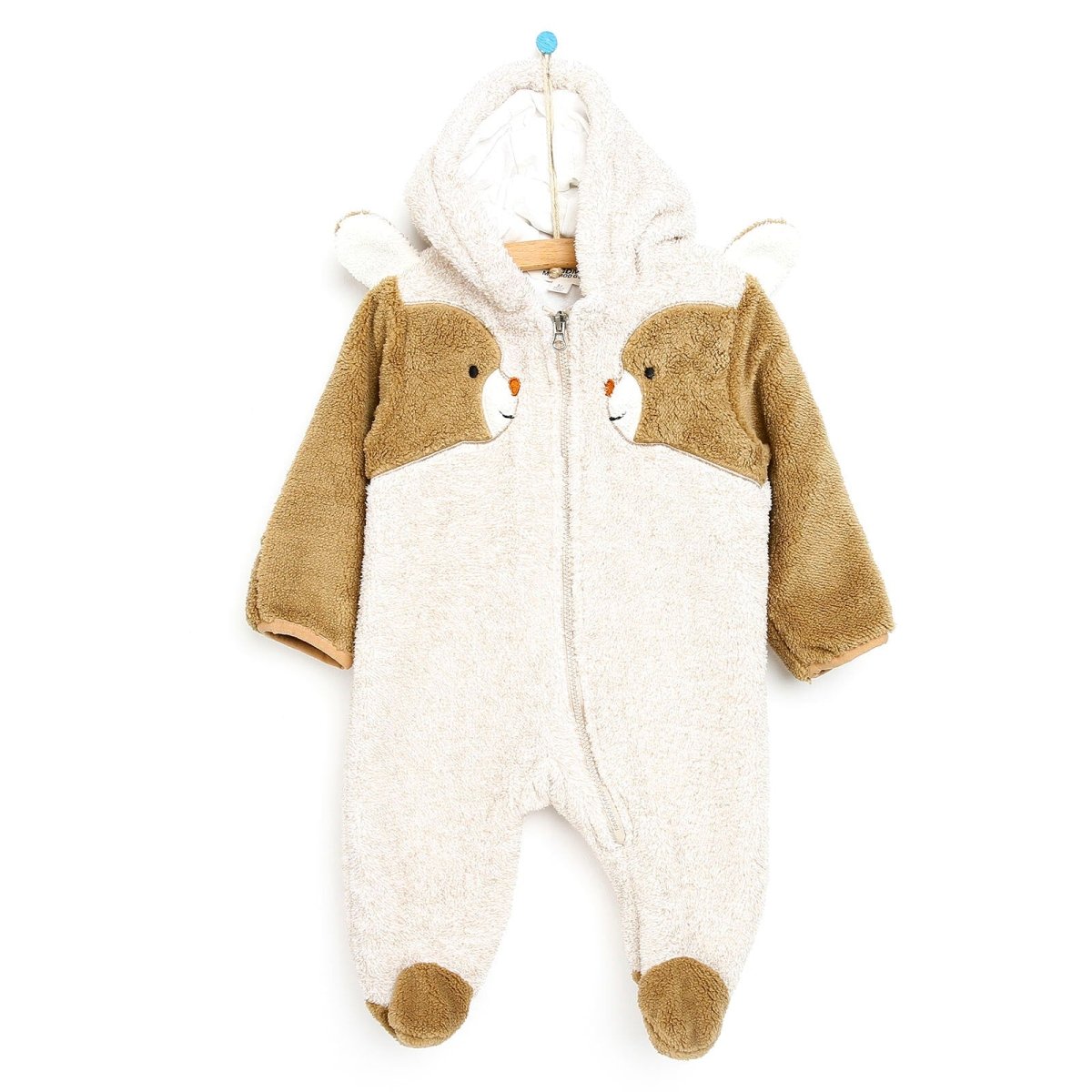 Siwmpsuit Traed i Fabanod Midimod Newborn Cute Bears Welsoft - Beige