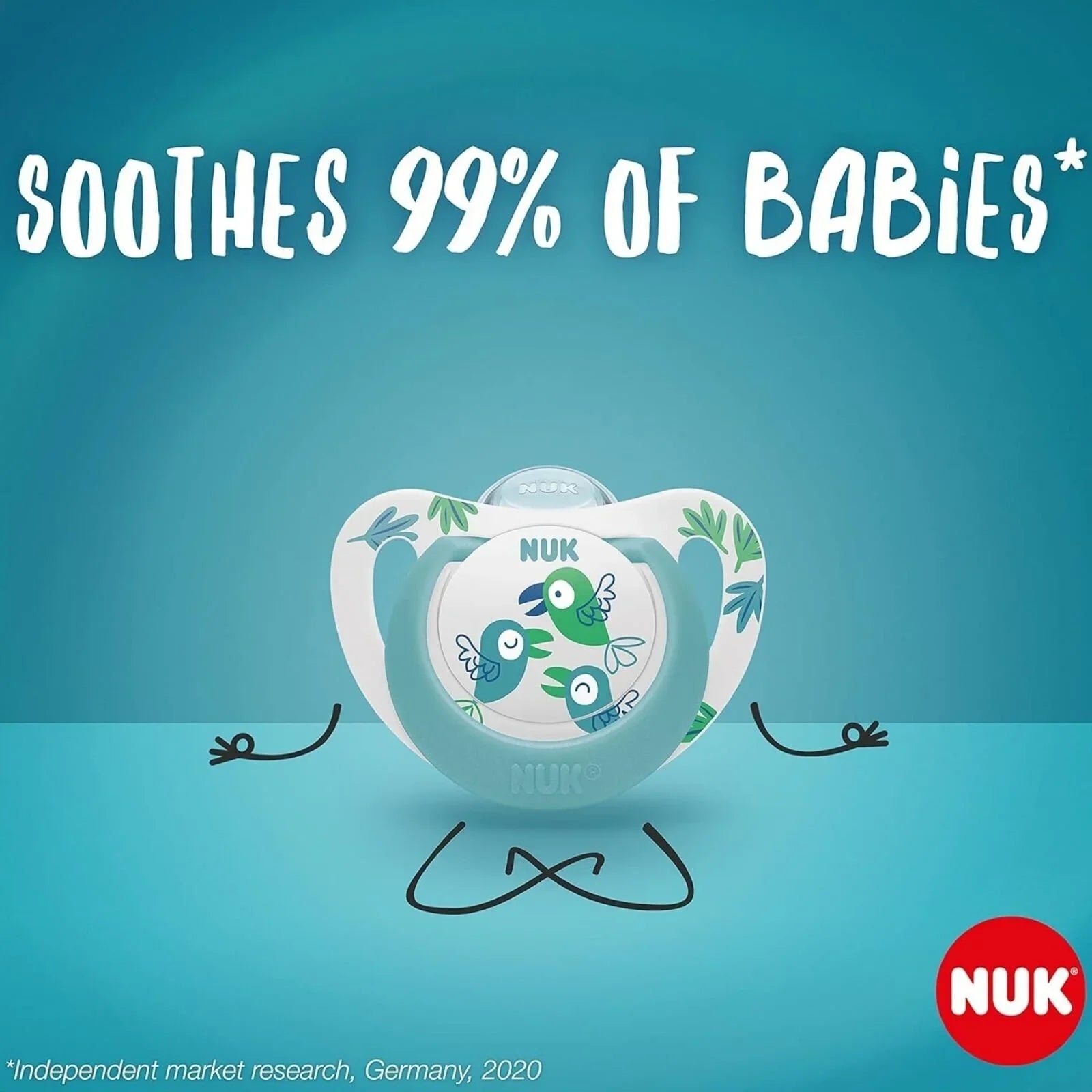 NUK Star Soother 18-36 months Pack of 2 - Blue