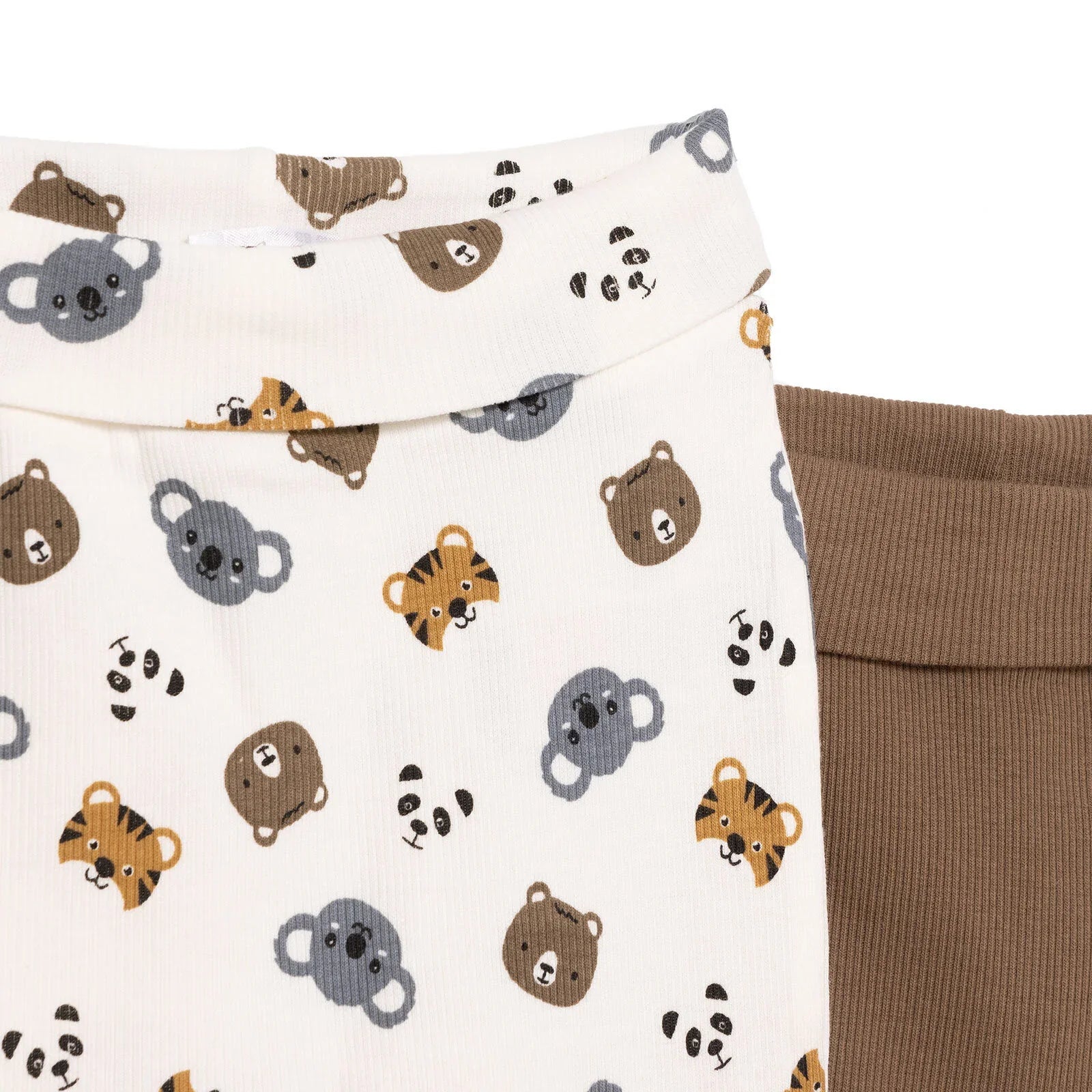 HelloBaby Boy 2 Piece Footless Bottom - Brown Ysgafn