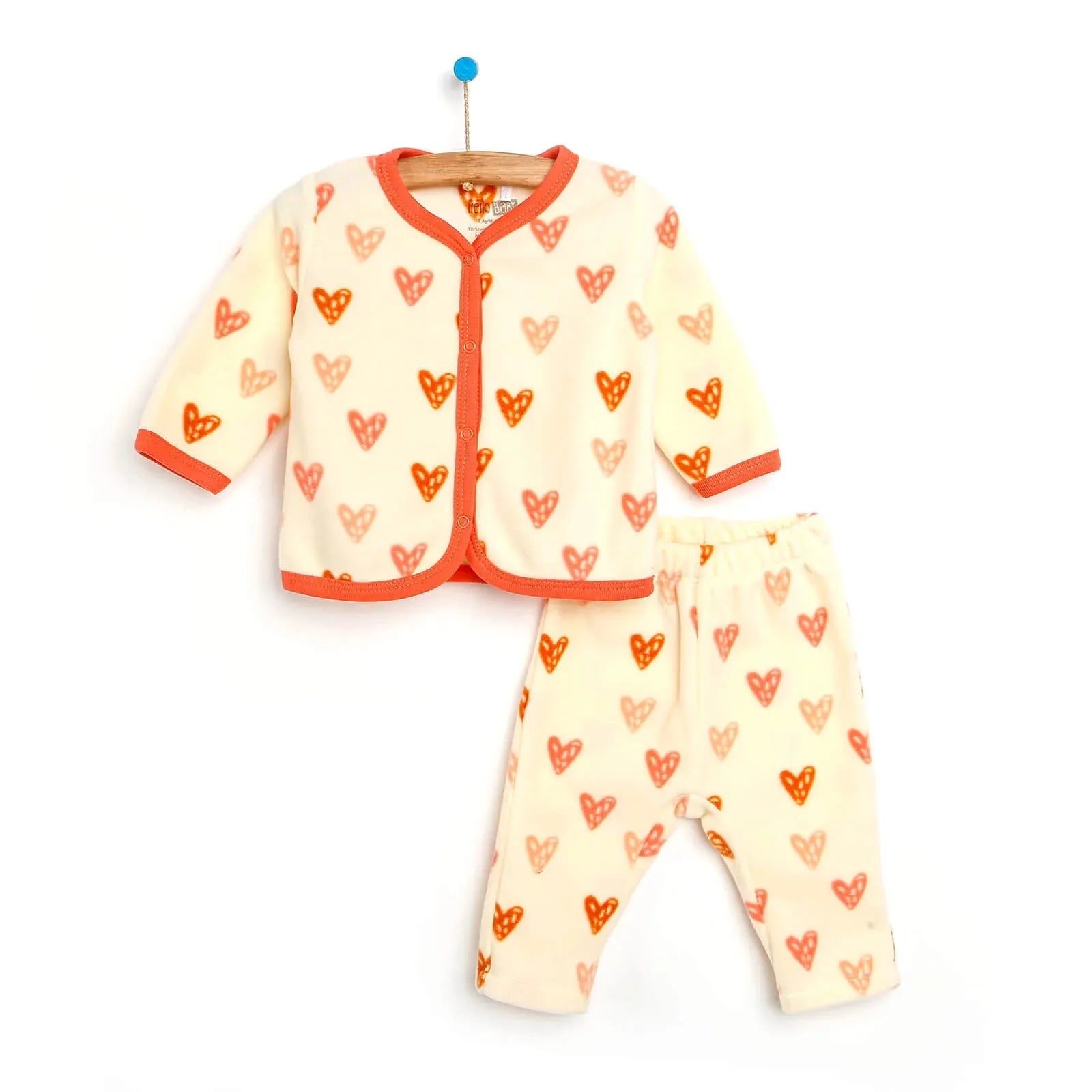 Siaced Gwau Melfed i Faban Merch Newydd-anedig HelloBaby