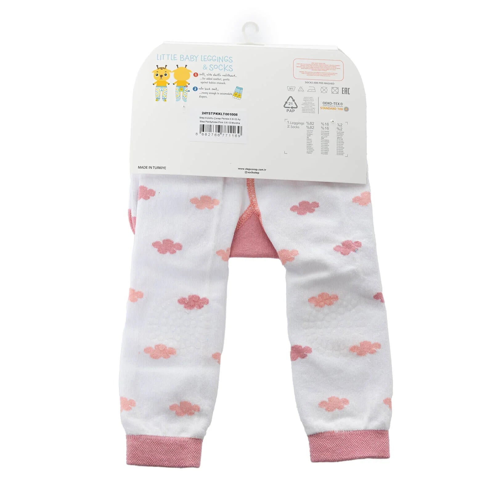 Step Tights and Socks - Pink