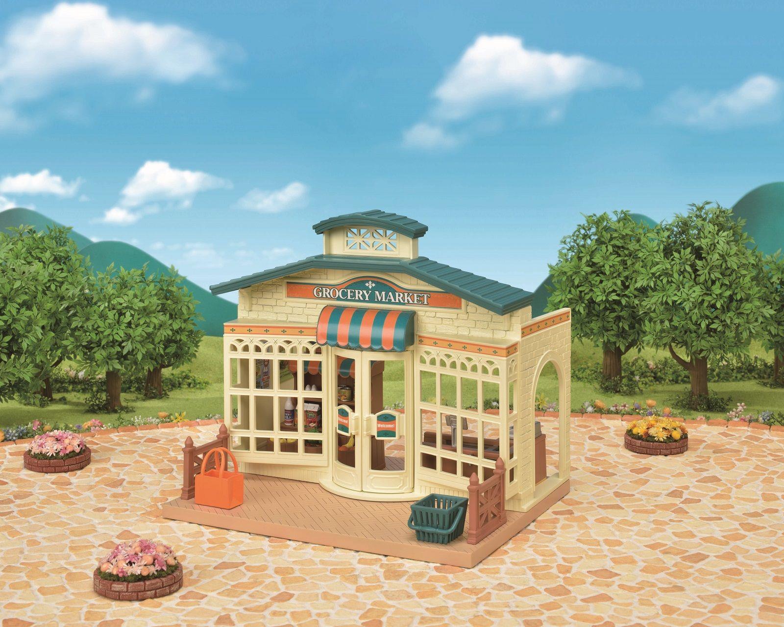 Set Chwarae Marchnad Groseri Sylvanian Families ar gyfer Plant 3 Oed ac I fyny