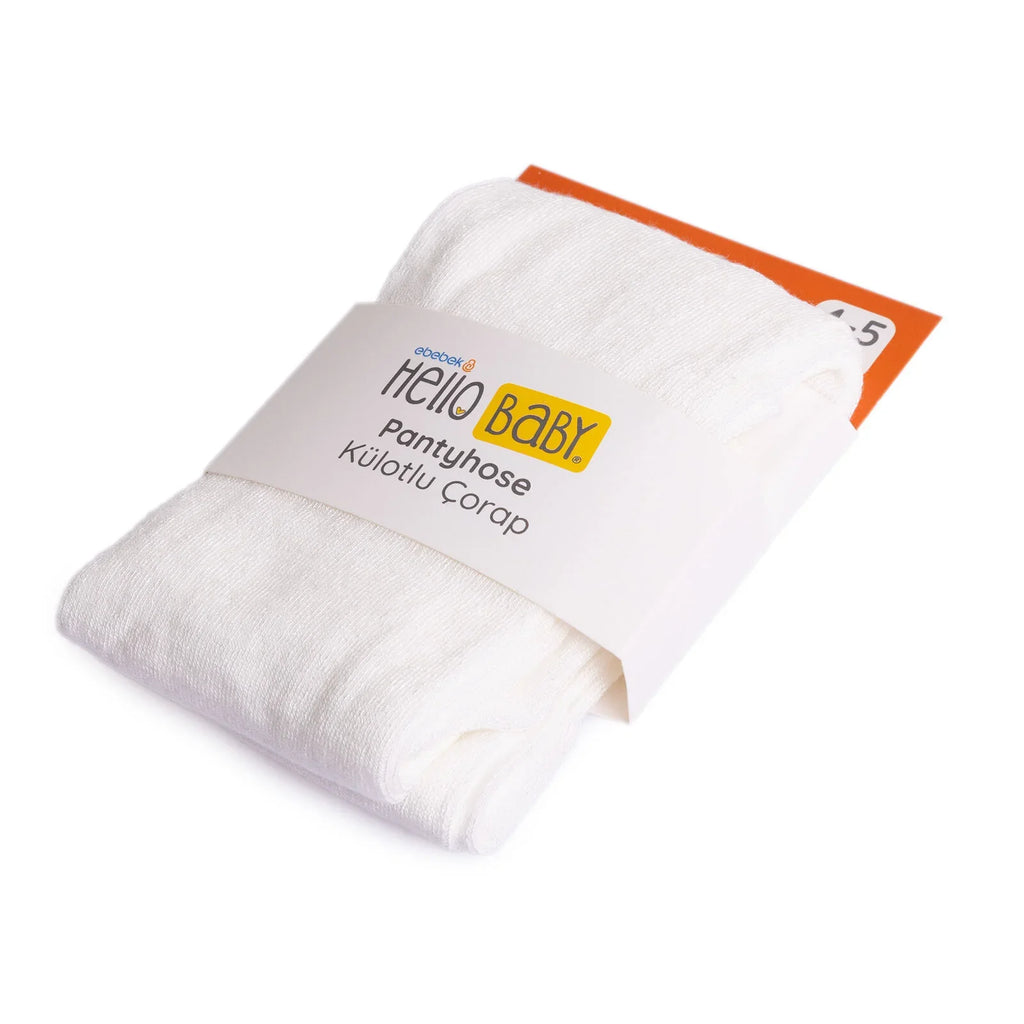 Tynnau i Faban Merch HelloBaby - Ecru