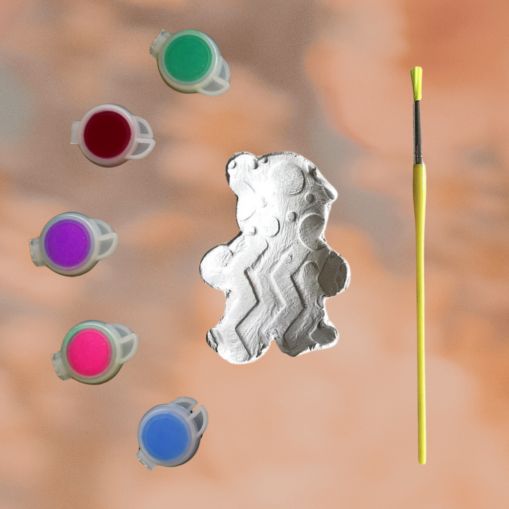 Pecyn Peintio wrth y Rhifau Teddy, Celf Arth Teddy, Gweithgaredd Peintio Acrylig DIY, Syniad Gwych am Anrheg | gan Victory In Wellness