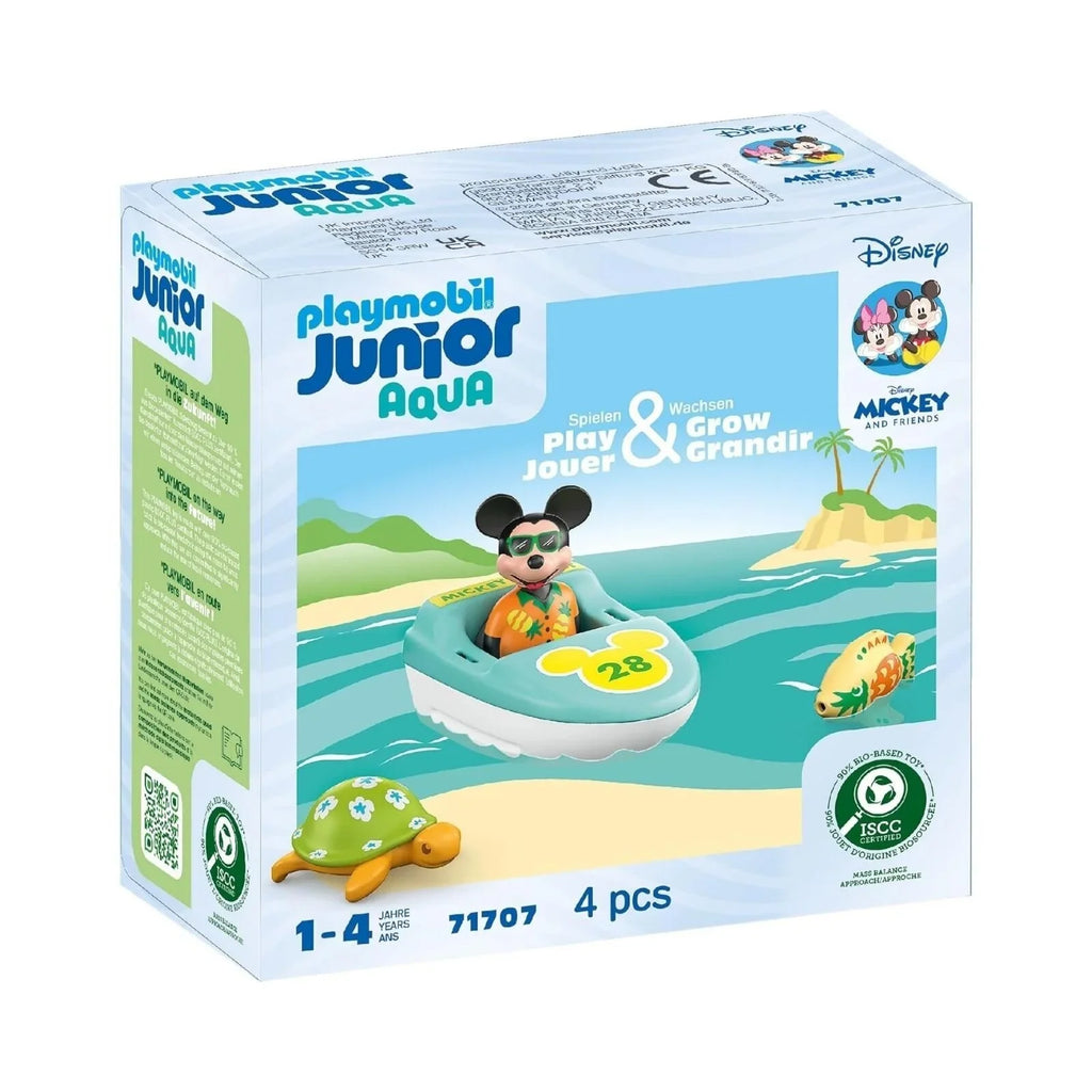 Playmobil Junior &amp; Disney 71707 Taith Cwch Mickey Mouse