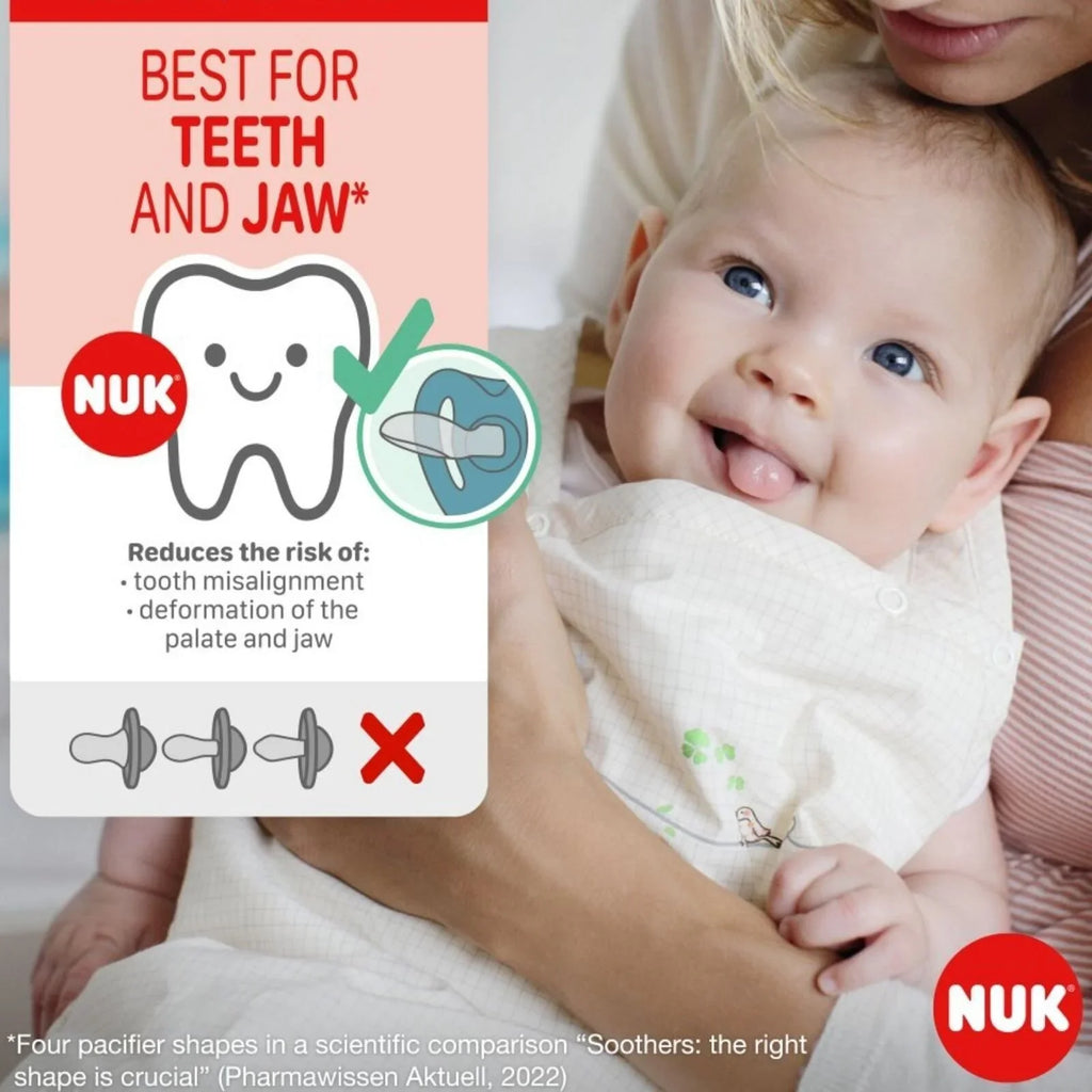 NUK Star Soother 0-6 mis, pecyn o 2 - Pinc