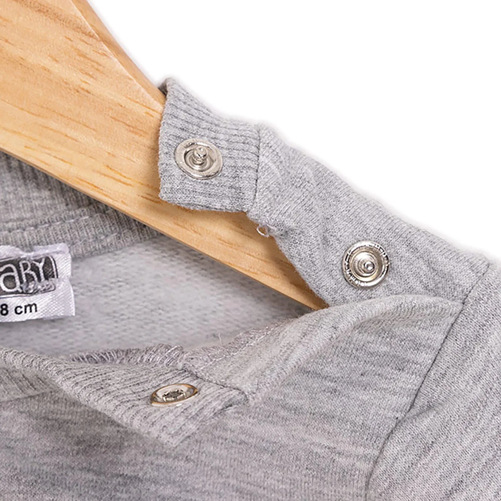 HelloBaby Basic Low Raised Dinokater Printed Sweatshirt - Grey Melange