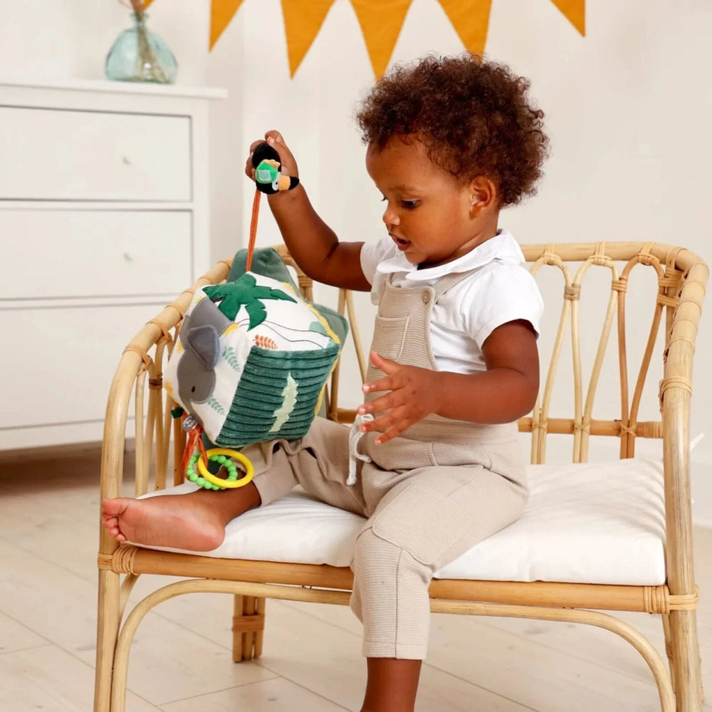 Ciwb Gweithgaredd Meddal Little Big Friends - Jyngl