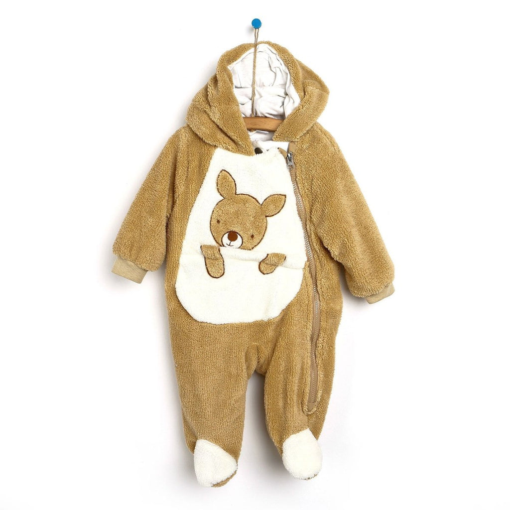 Siwmpsuit Traed Kangaroo Welsoft Midimod i Fabanod - Brown
