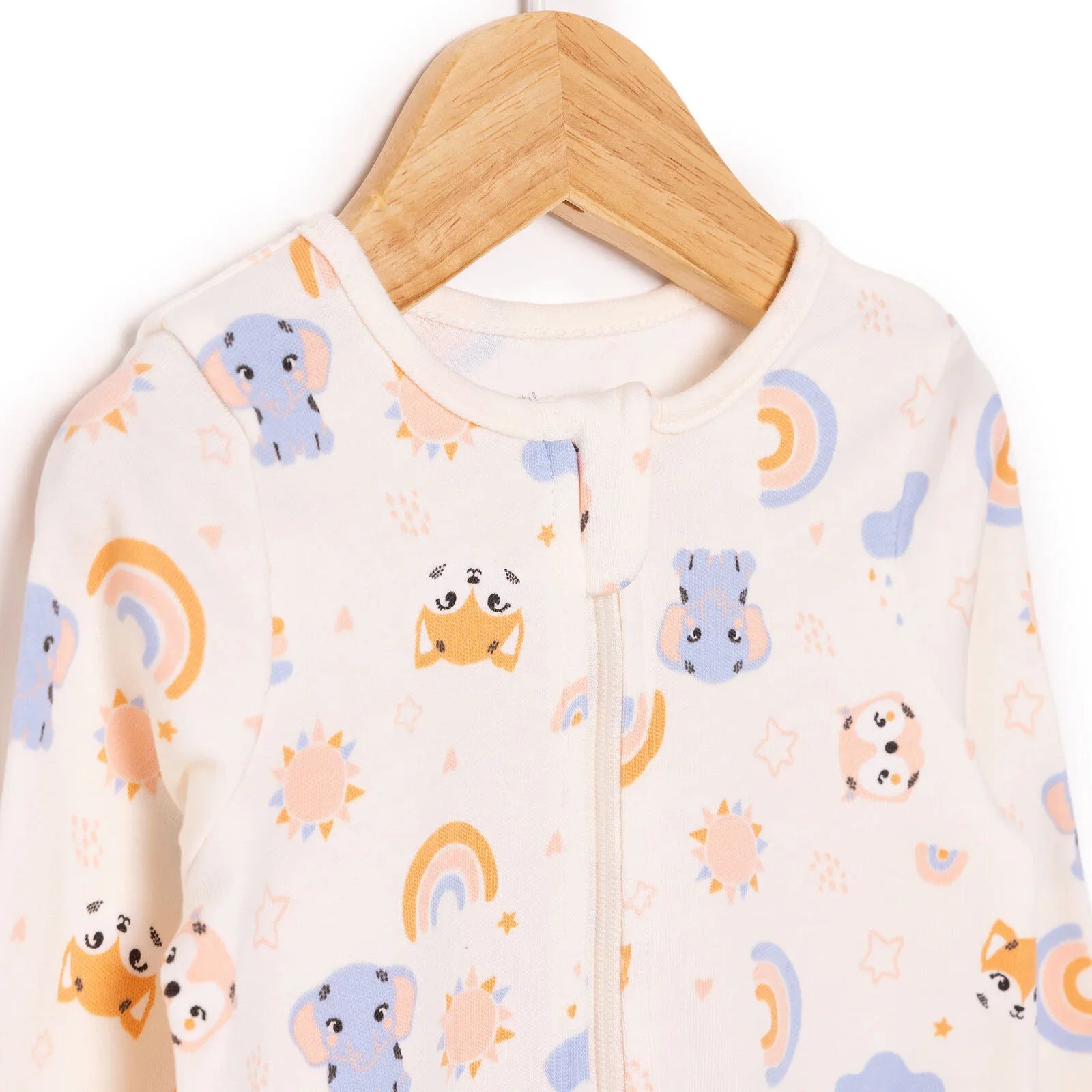 Siwmpsuit Traed i Faban Merch Newydd-anedig HelloBaby - Beige