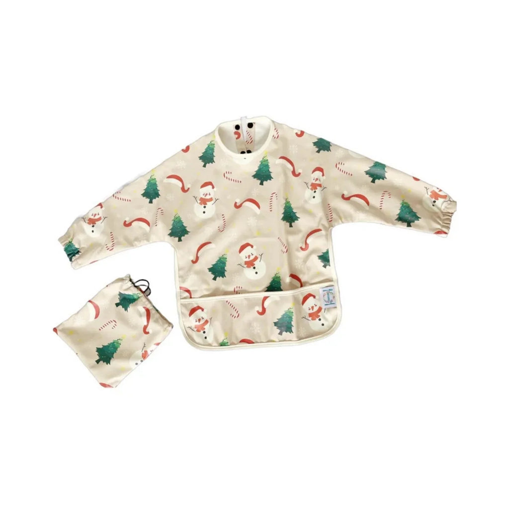 BLW Essentials Ffedog Ddiddos Nadolig â Llewys Hir