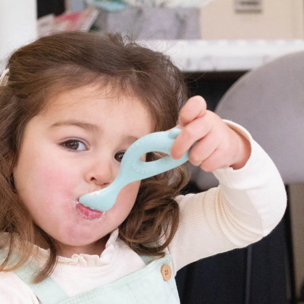 Nuby Llwyau Babi Hawdd eu Gafaelu, Pecyn o 2