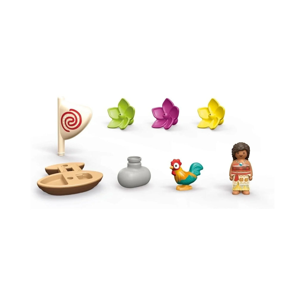 Playmobil Junior Aqua &amp; Disney 71459 Cwch Hwylio Moana