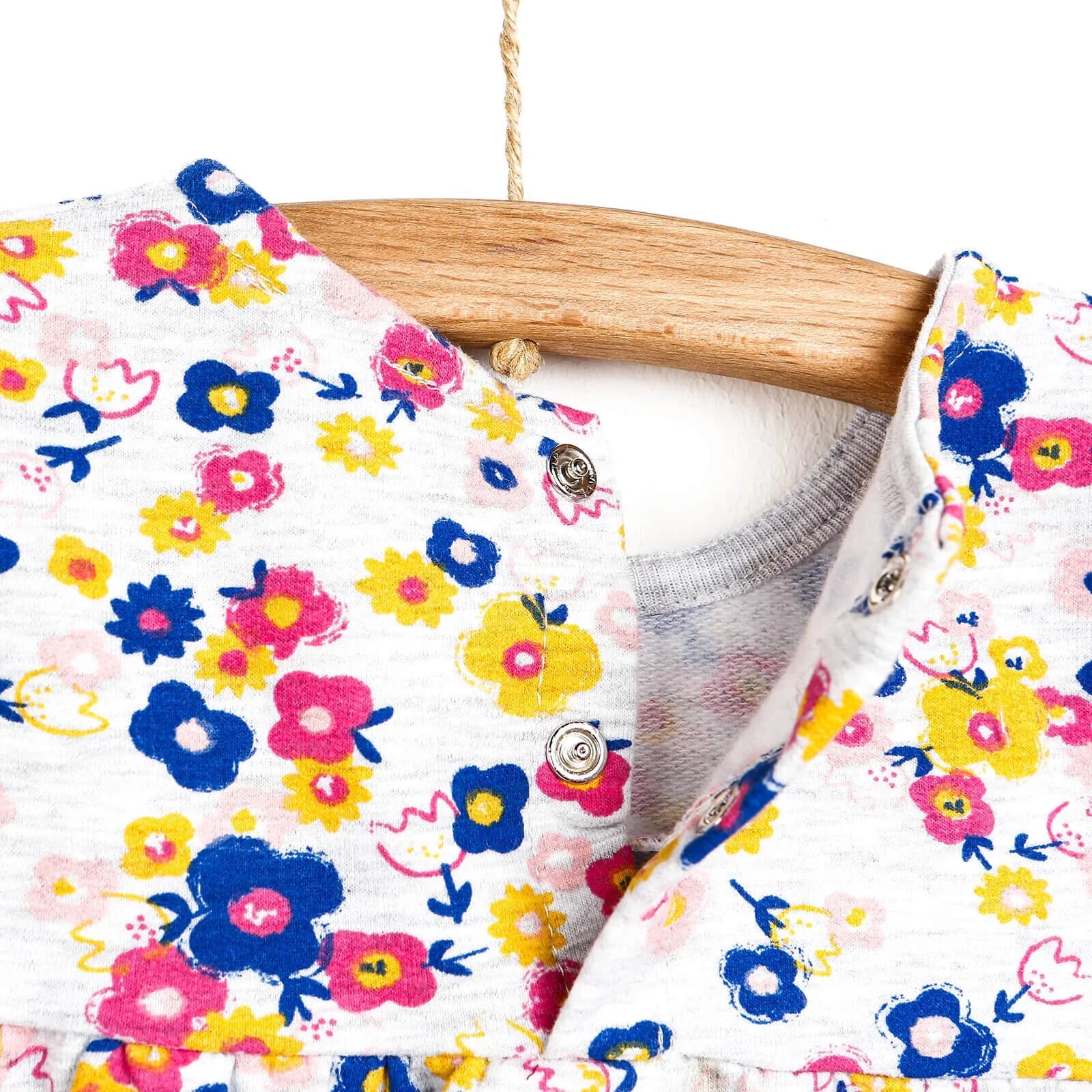 Ffrog Flodau i Ferched Babanod HelloBaby Basic - Amryliw