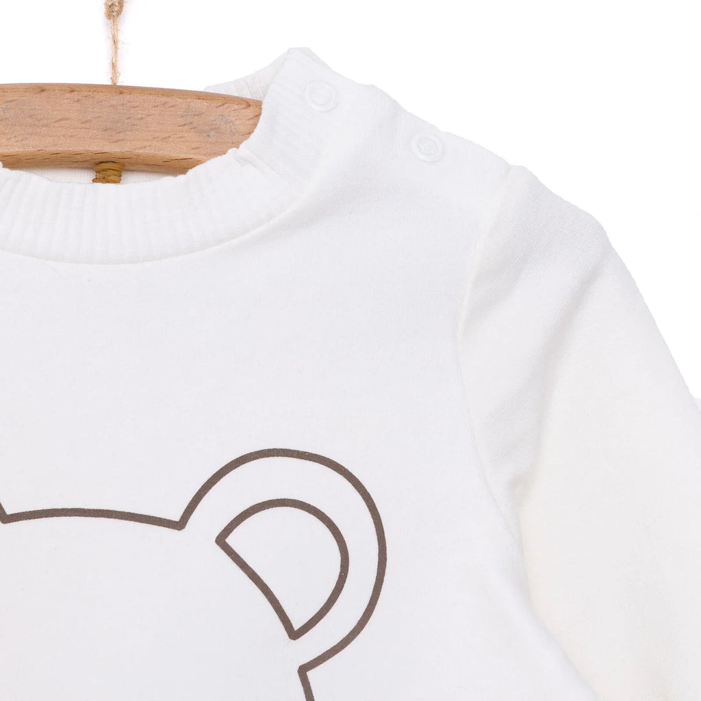 HelloBaby Newborn Girl  Cat Printed Sweatshirt