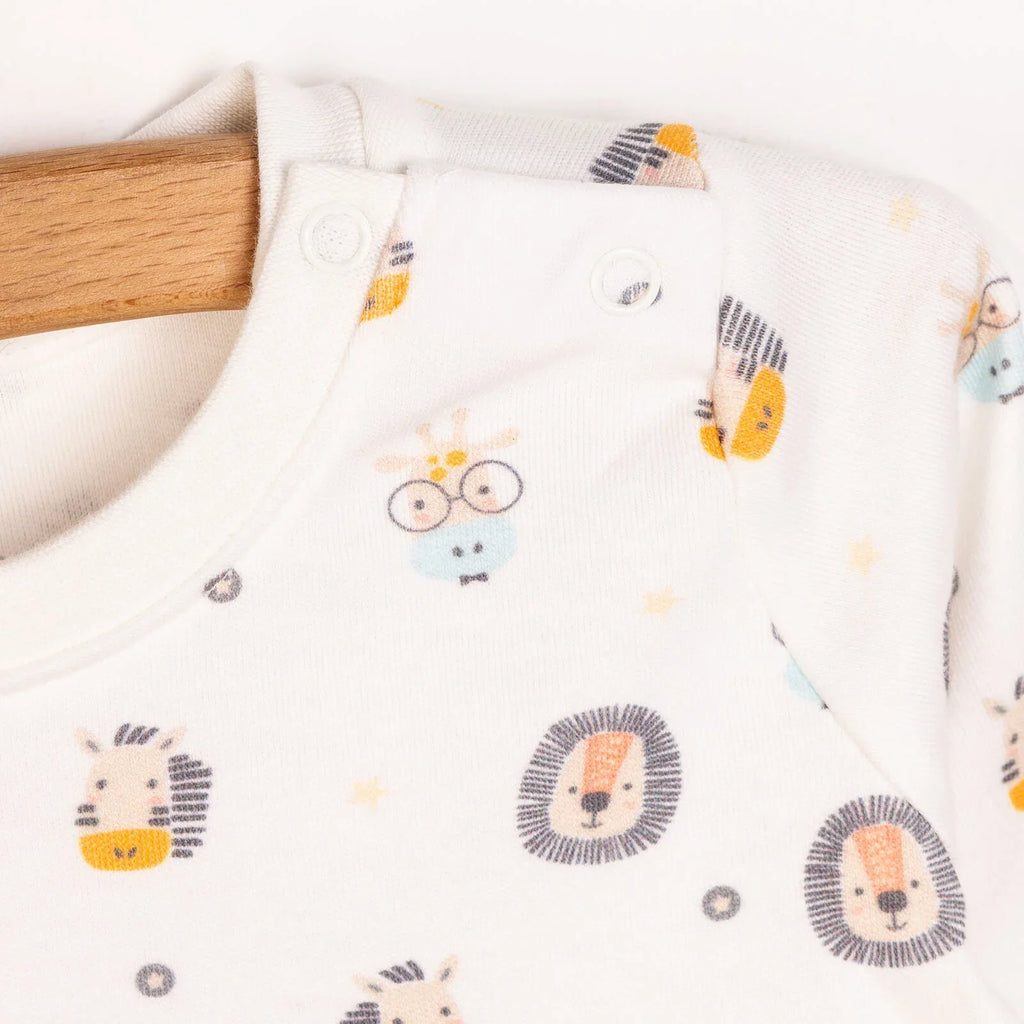 Set Pyjamas Baban Bach Pambuliq â Llewys Hir - Melyn Tywyll