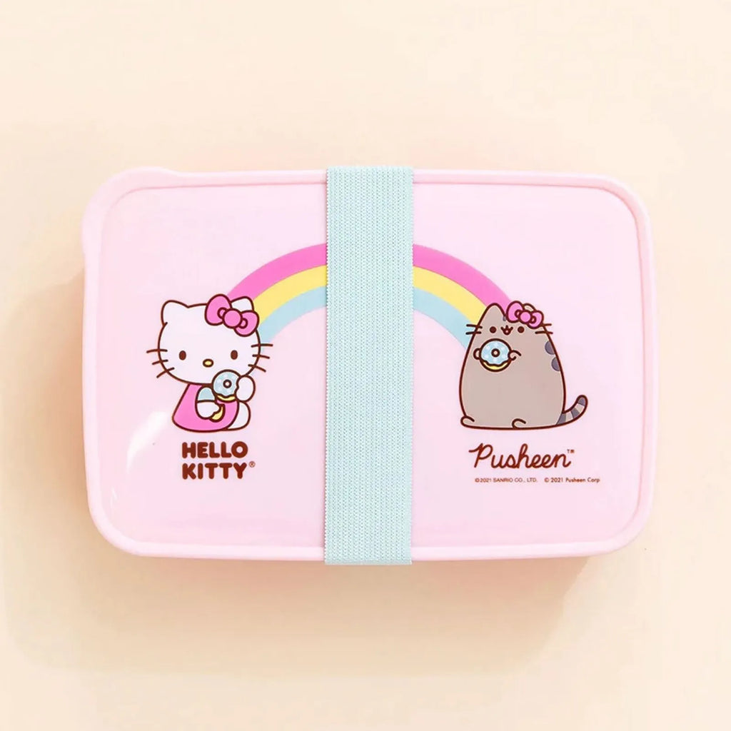 Set o Gyllyll a Ffyrc Hello Kitty x Pusheen ar gyfer Bocs Bwyd