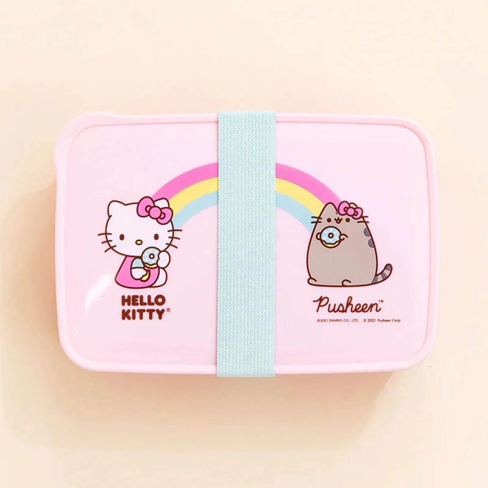Set o Gyllyll a Ffyrc Hello Kitty x Pusheen ar gyfer Bocs Bwyd