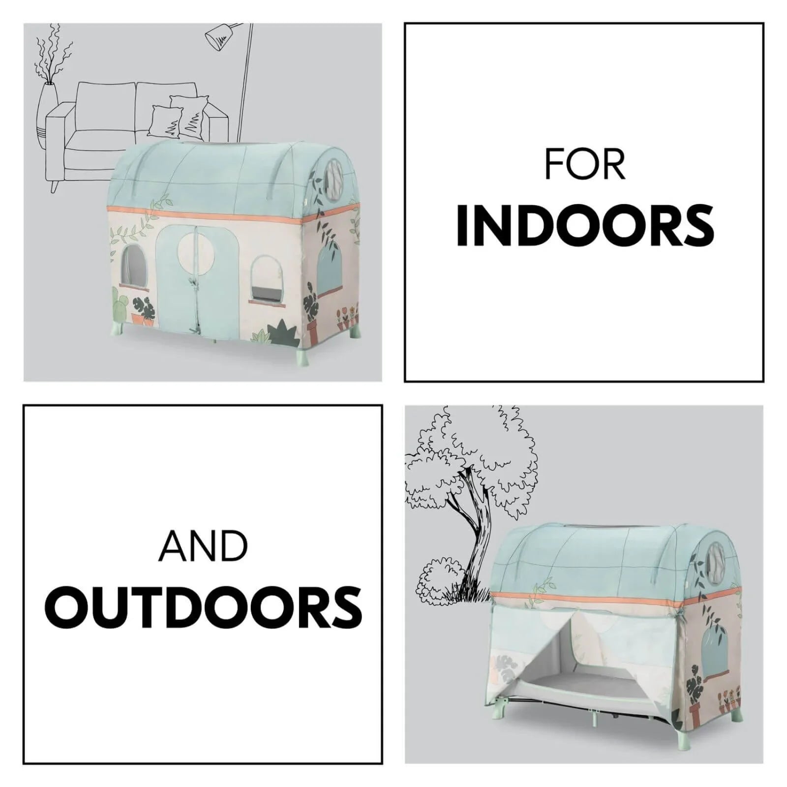 Hauwck Gorchudd Cot Teithio - Planhigion