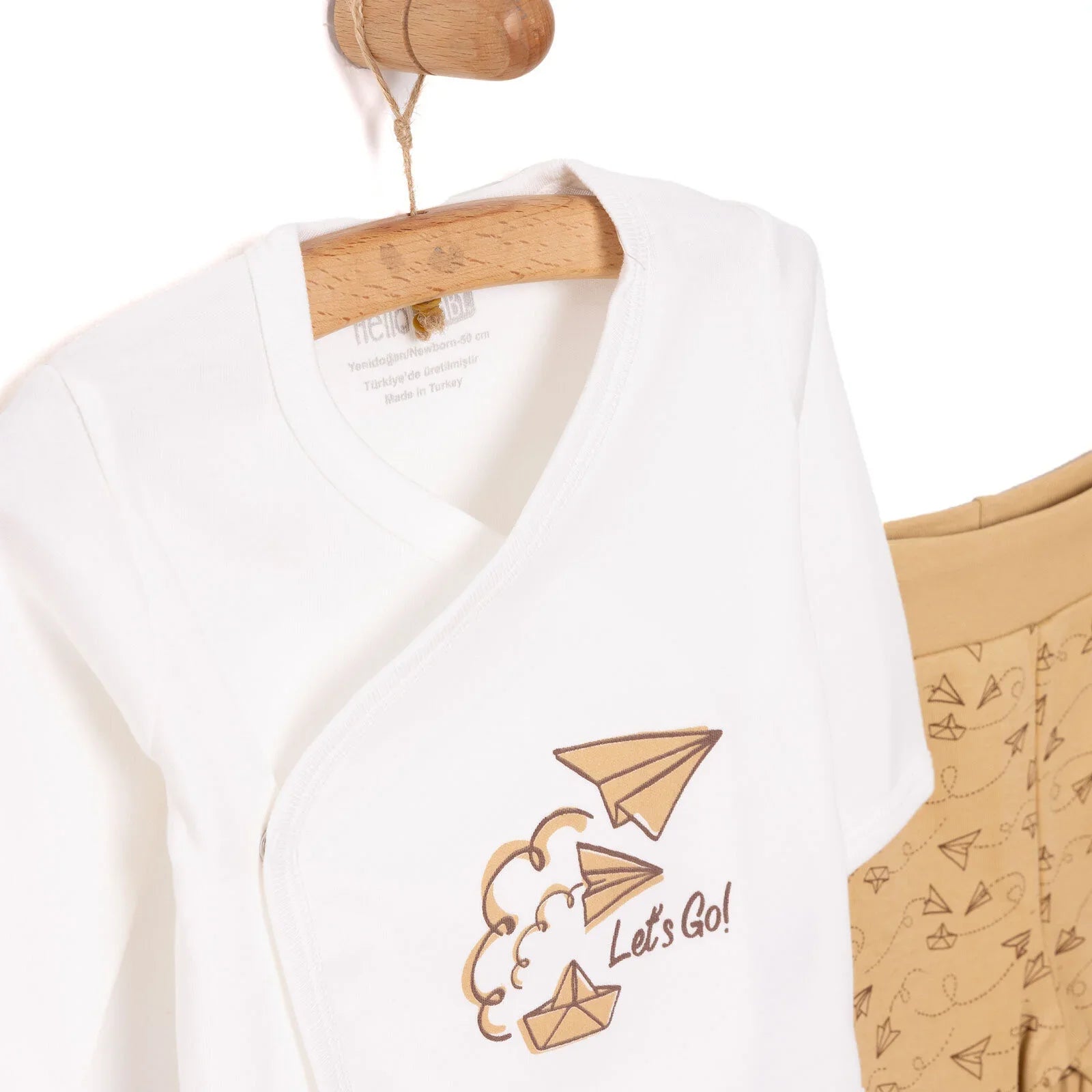 HelloBaby Boy 5 Piece Newborn Set - Beige