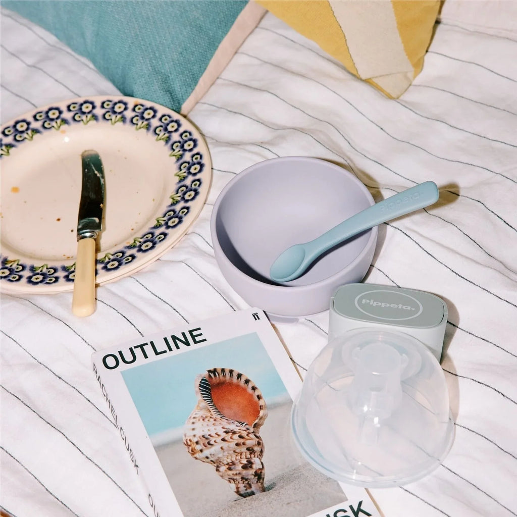 Pippeta Silicone Suction Bowl - Sea Salt