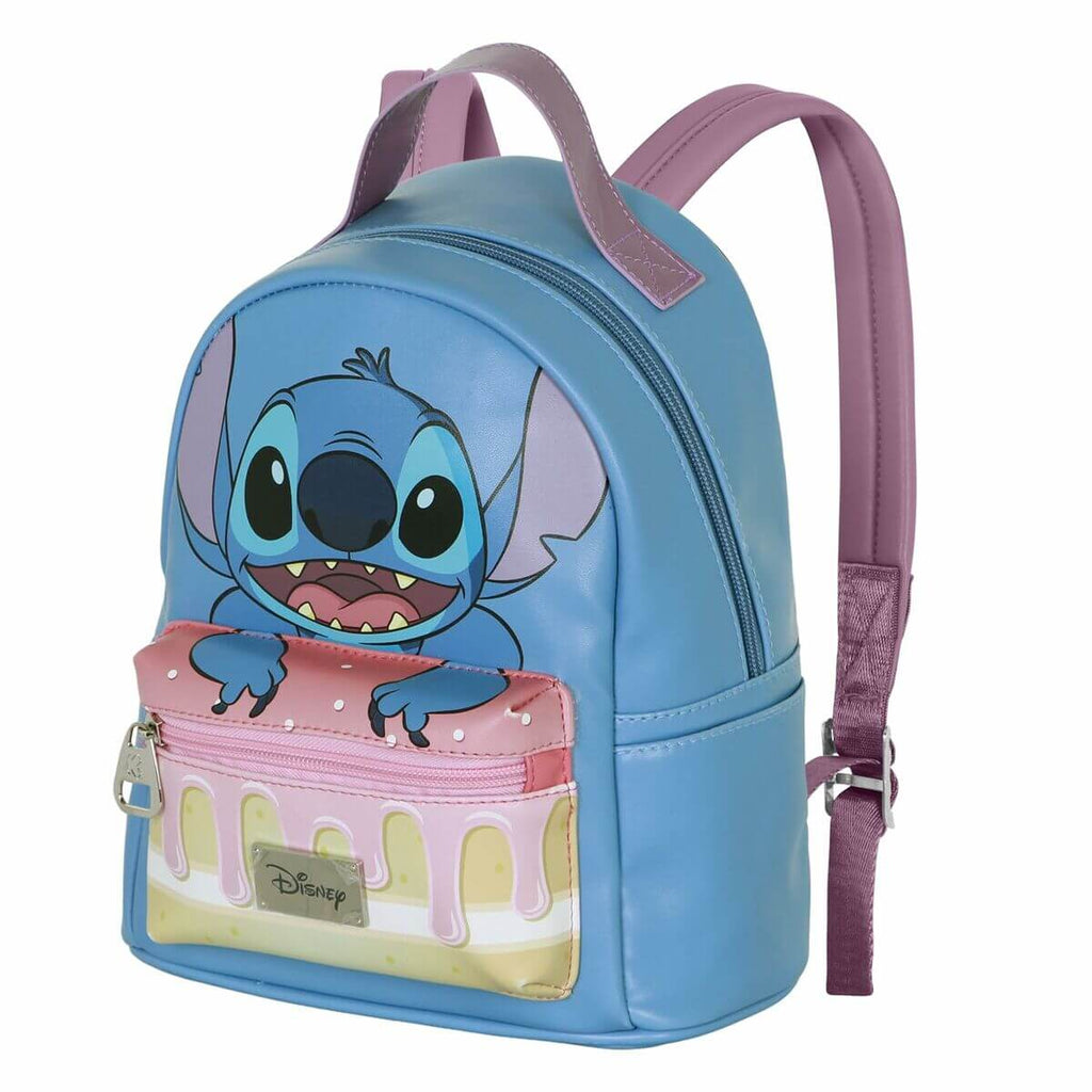 Casual Backpack Lilo & Stitch featuring Stitch character design and a vibrant blue color, ideal for casual use.