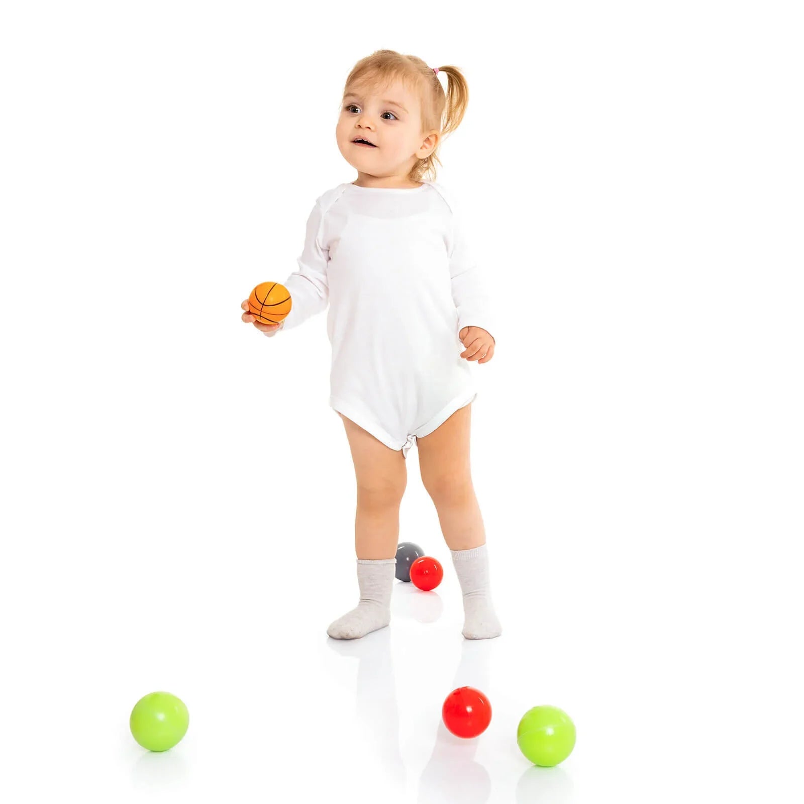 Bodysuit Llewys Hir i Unrhyw Ryw HelloBaby 5 pcs