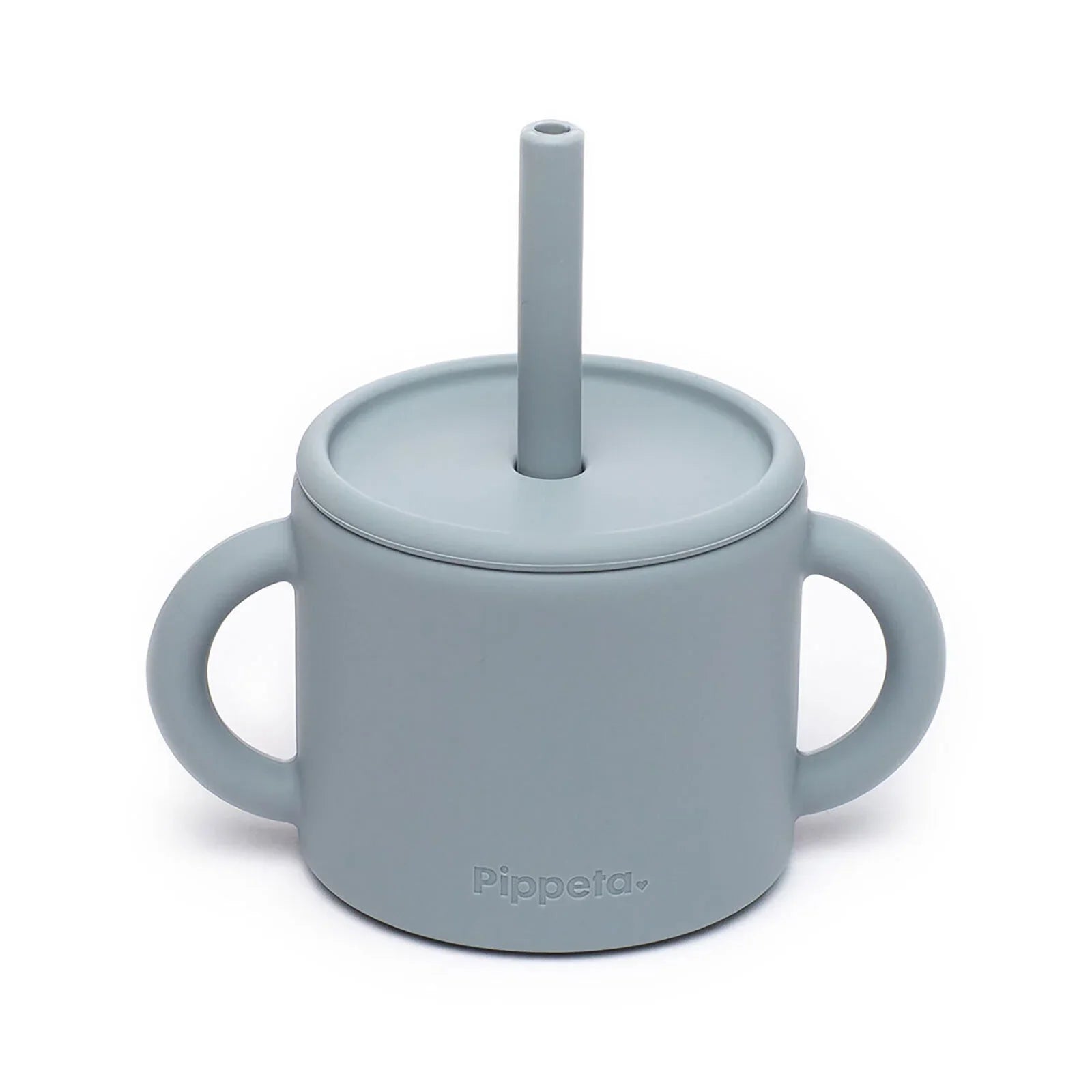 Cwpan Silicôn Pippeta gyda Gwelltyn - Halen Môr