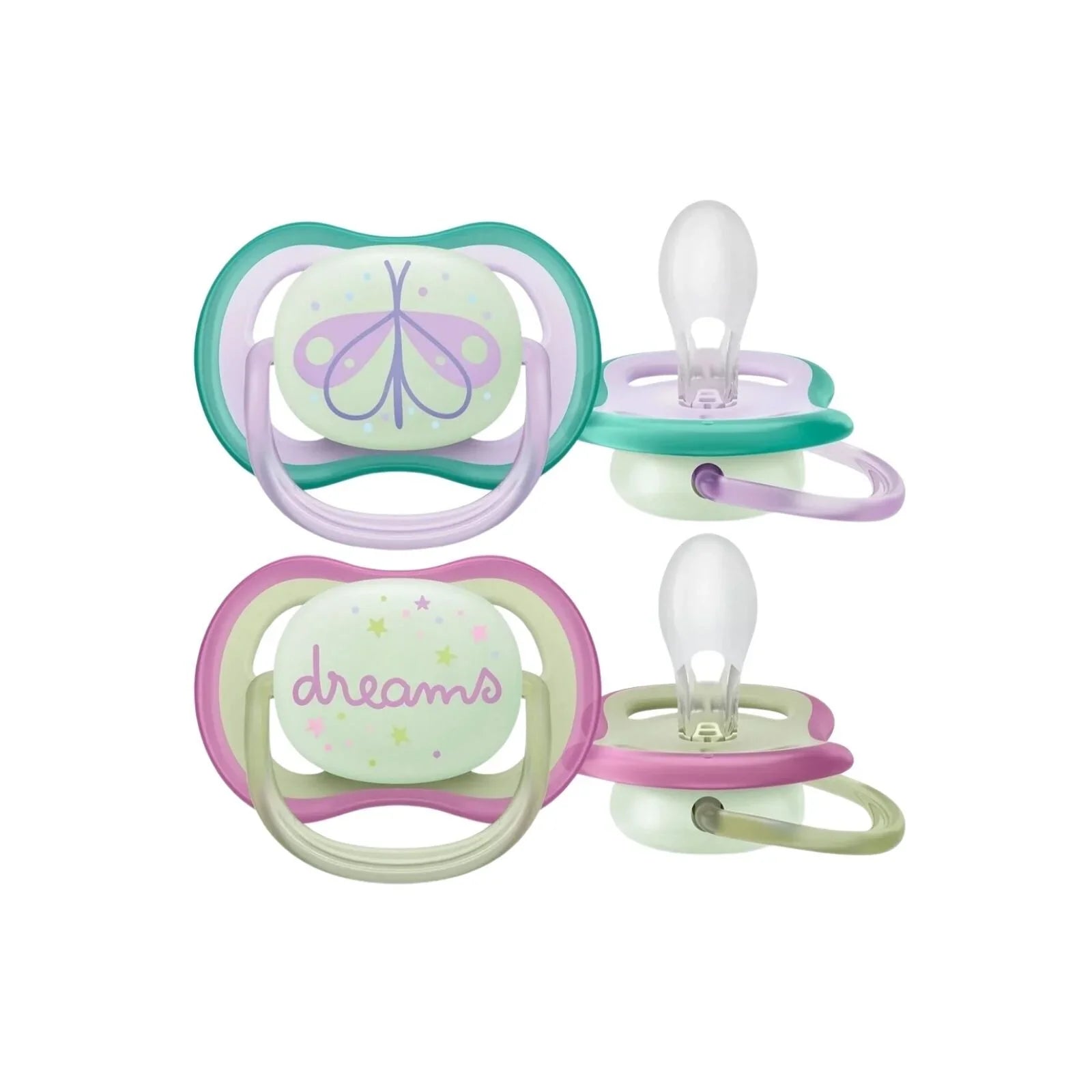 Philips Avent Ultra Air Night Soother 0-6 months Pack of 2