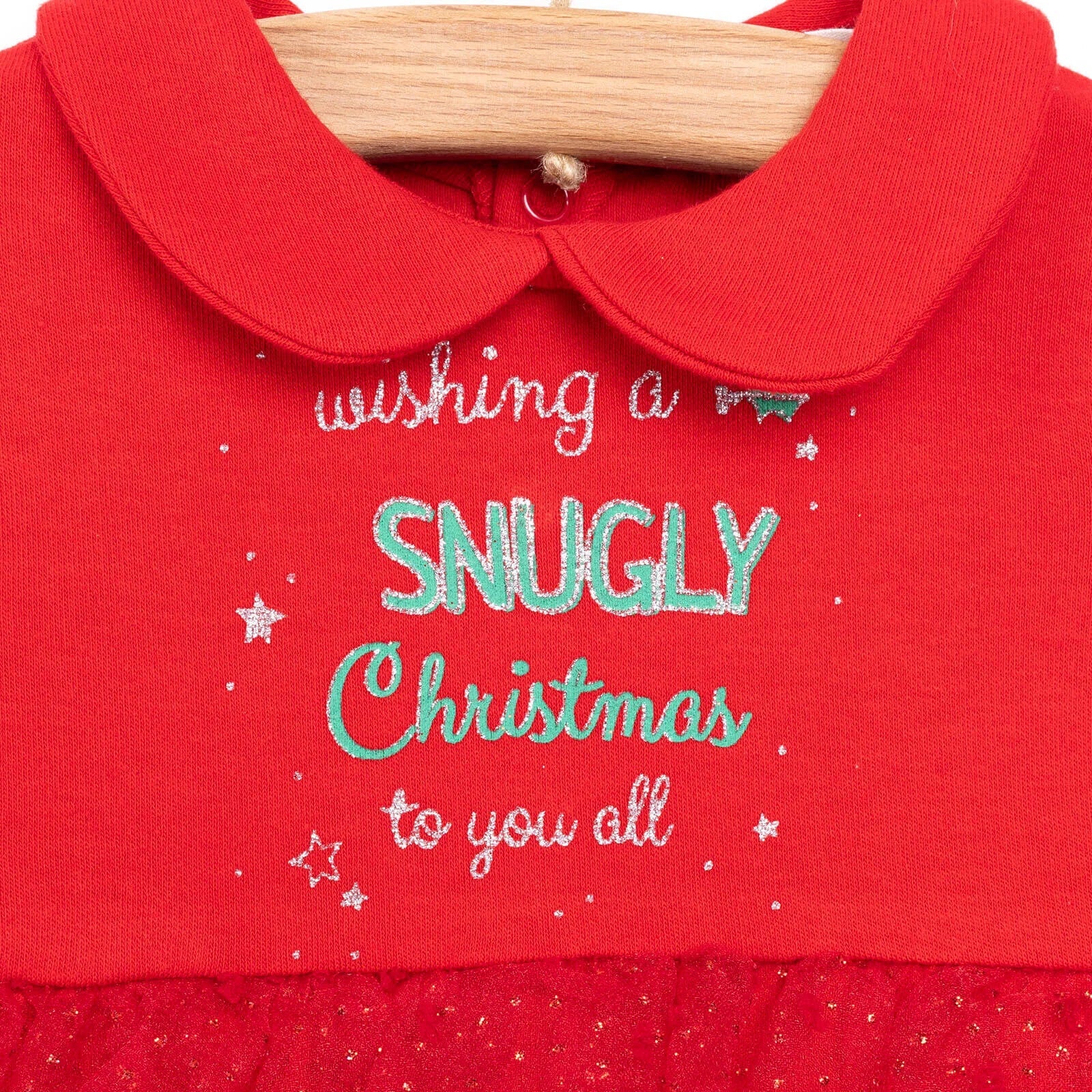 Bebetto Siwmper Nadolig i Fabanod - Coch