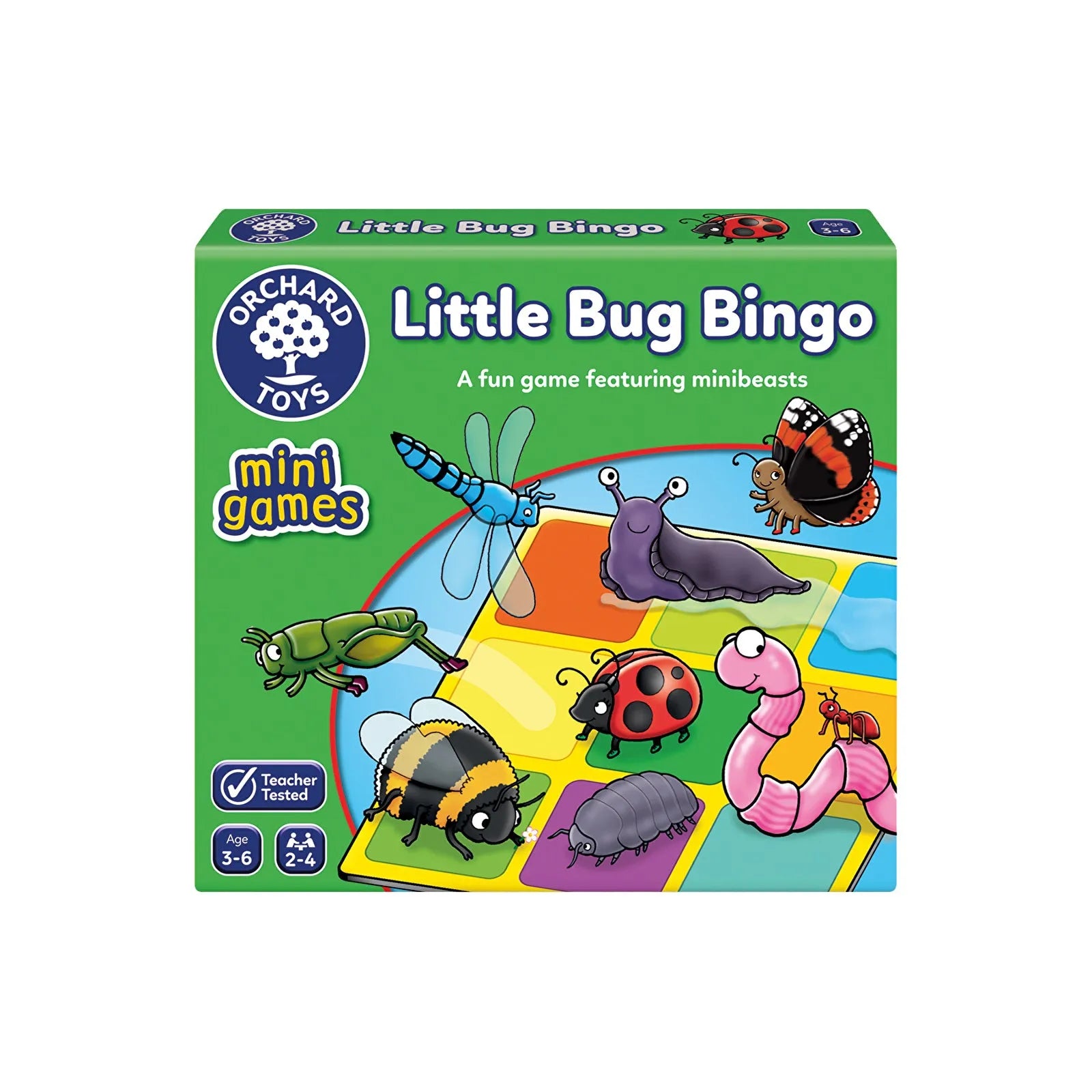 Gêm Bingo Mini Little Bug gan Orchard Toys