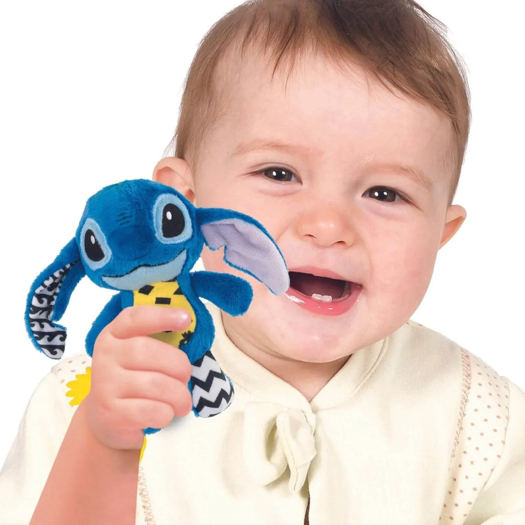 Disney Baby-Stitch Soft Rattle Travel Plush