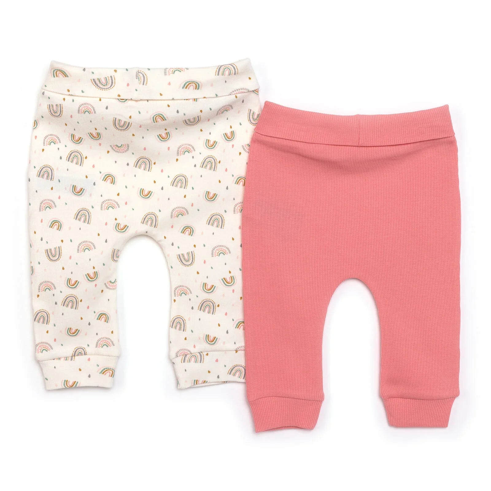 HelloBaby Legins i Fabanod Merched (2 bâr) - Pinc Golau