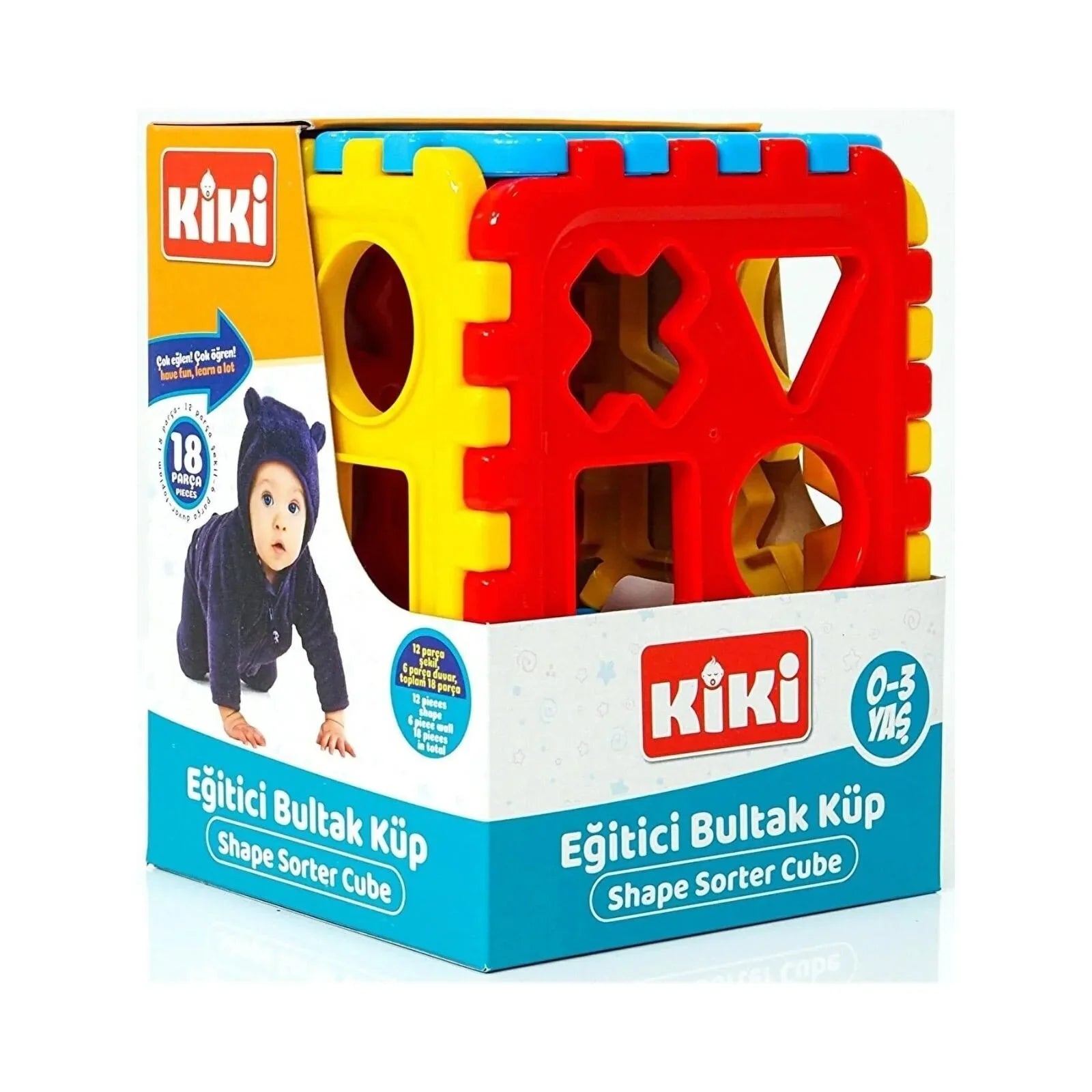 Kiki Educational Shape Sorter Cube