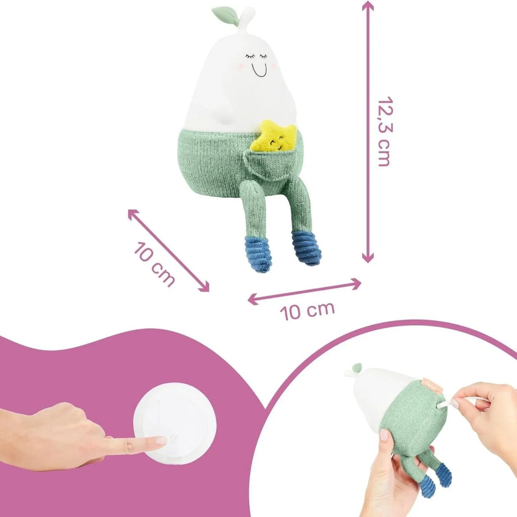 Golau Nos Badabulle Bertille Silicon Glow y gellir ei ailwefru