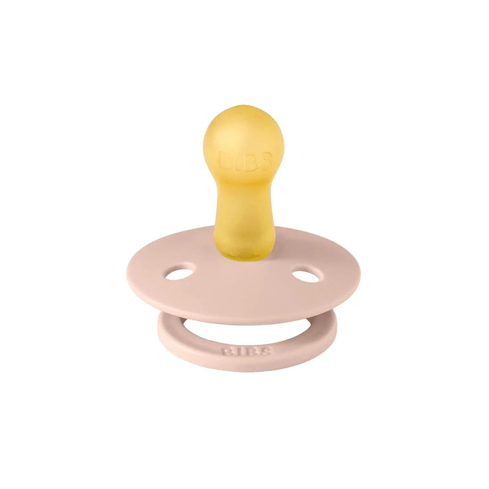 BIBS Colour Latex Soothers 6+ months Pecyn o 2 - Fanila &amp; Blush