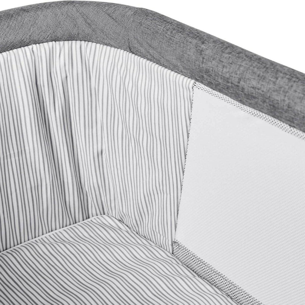 Ickle Bubba Mini Rocker Crib - Llwyd Gofod