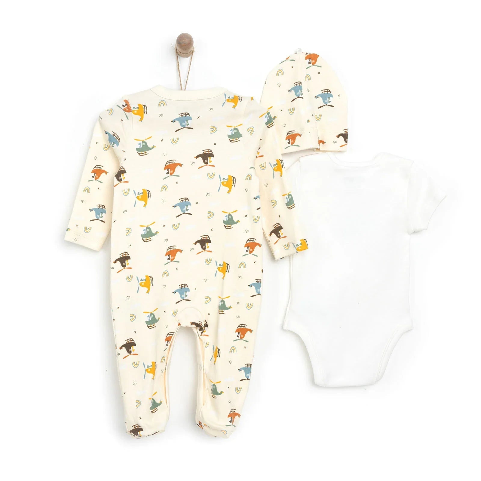 Siwmpsuit-Corff-Het i Faban Bach HelloBaby - Beige