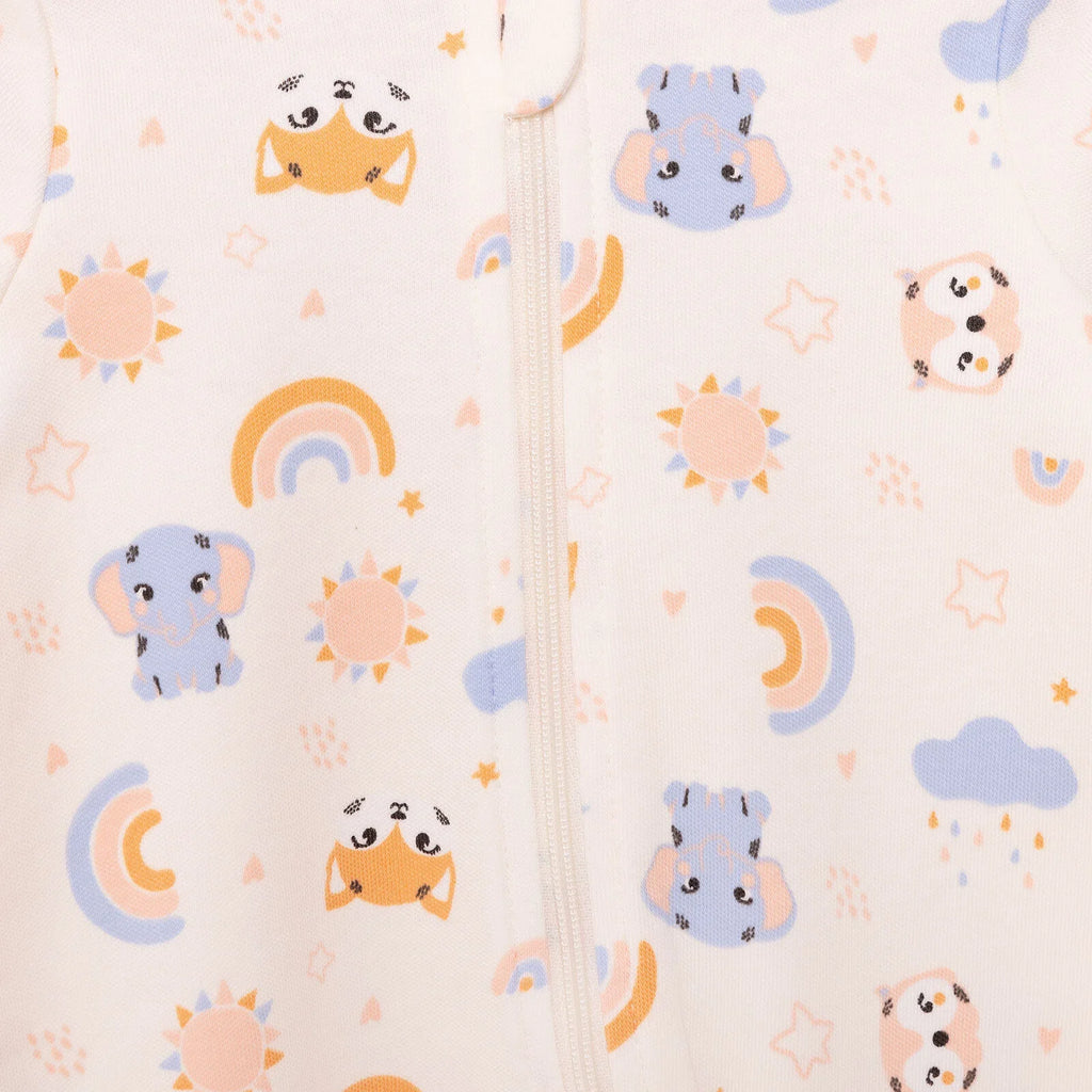 Siwmpsuit Traed i Faban Merch Newydd-anedig HelloBaby - Beige