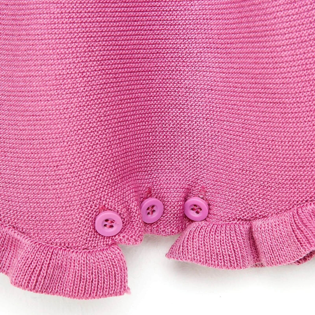 Siop HelloBaby - Gwisg Gwau Fer ar gyfer Newydd-anedig - Lliw Lila