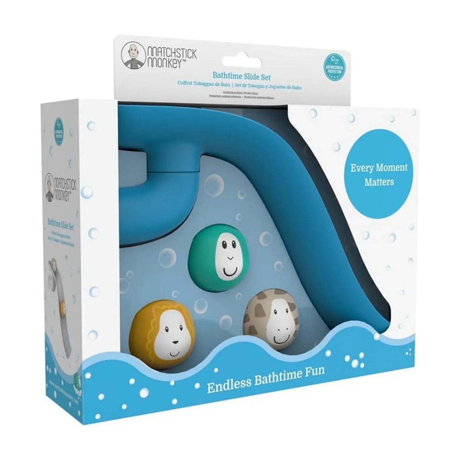 Set Sleidiau Amser Baddon Matchstick Monkey