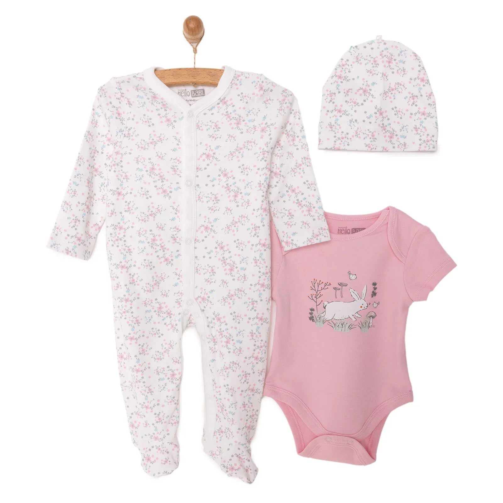Siwmpsuit, Top a Het i Ferched HelloBaby - Ecru