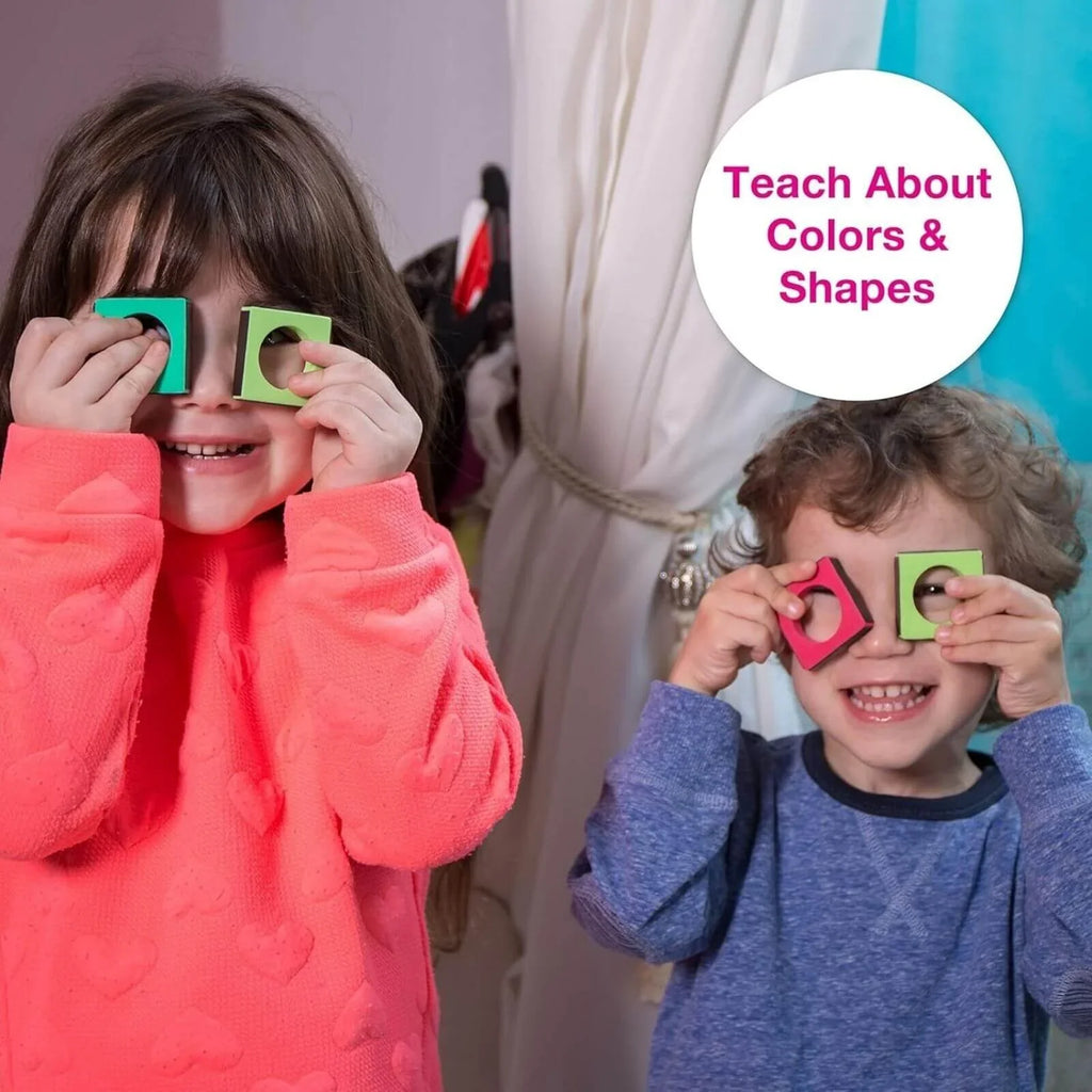 Siapiau Magnetig Edushape gyda Bwrdd, 54 o ddarnau