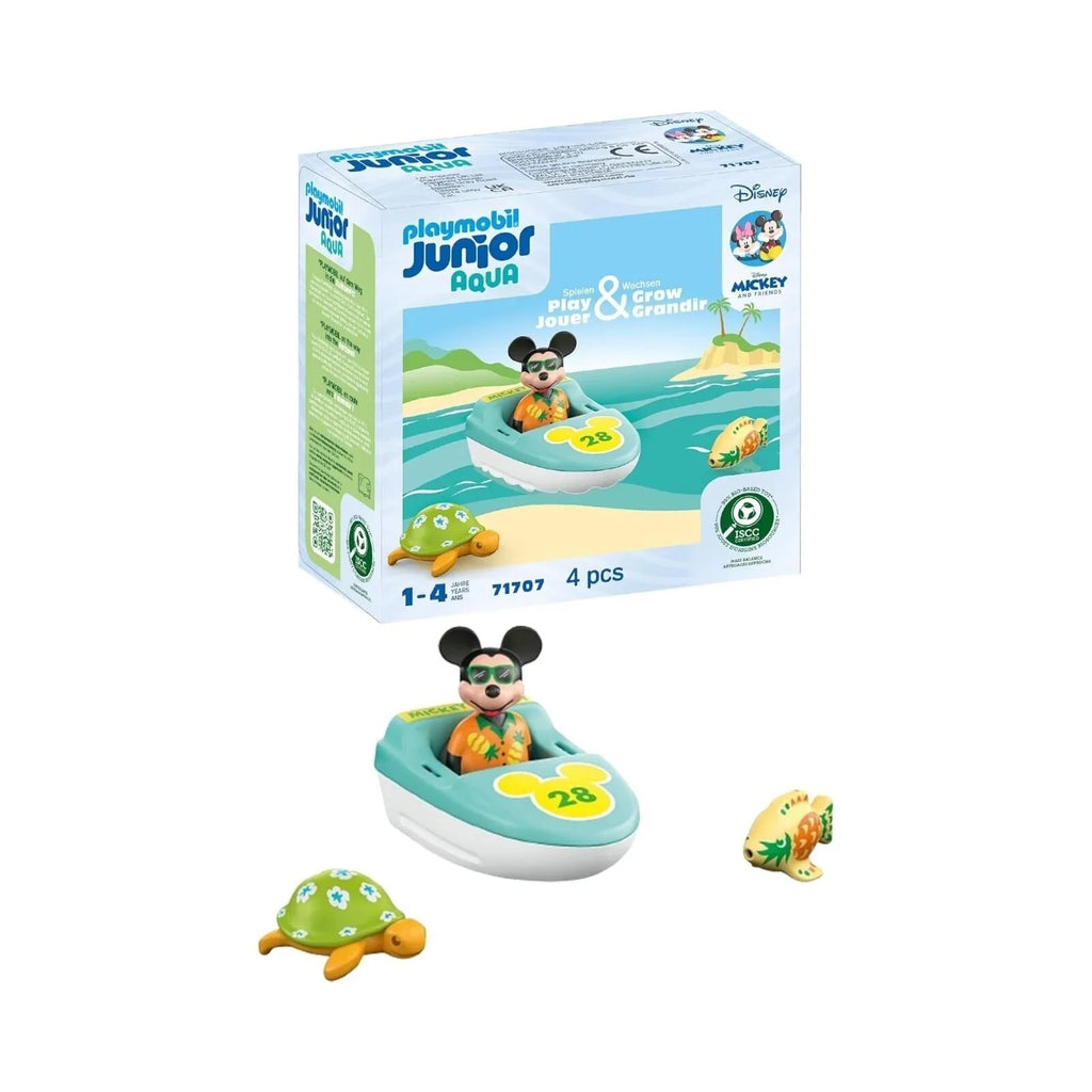 Playmobil Junior &amp; Disney 71707 Taith Cwch Mickey Mouse
