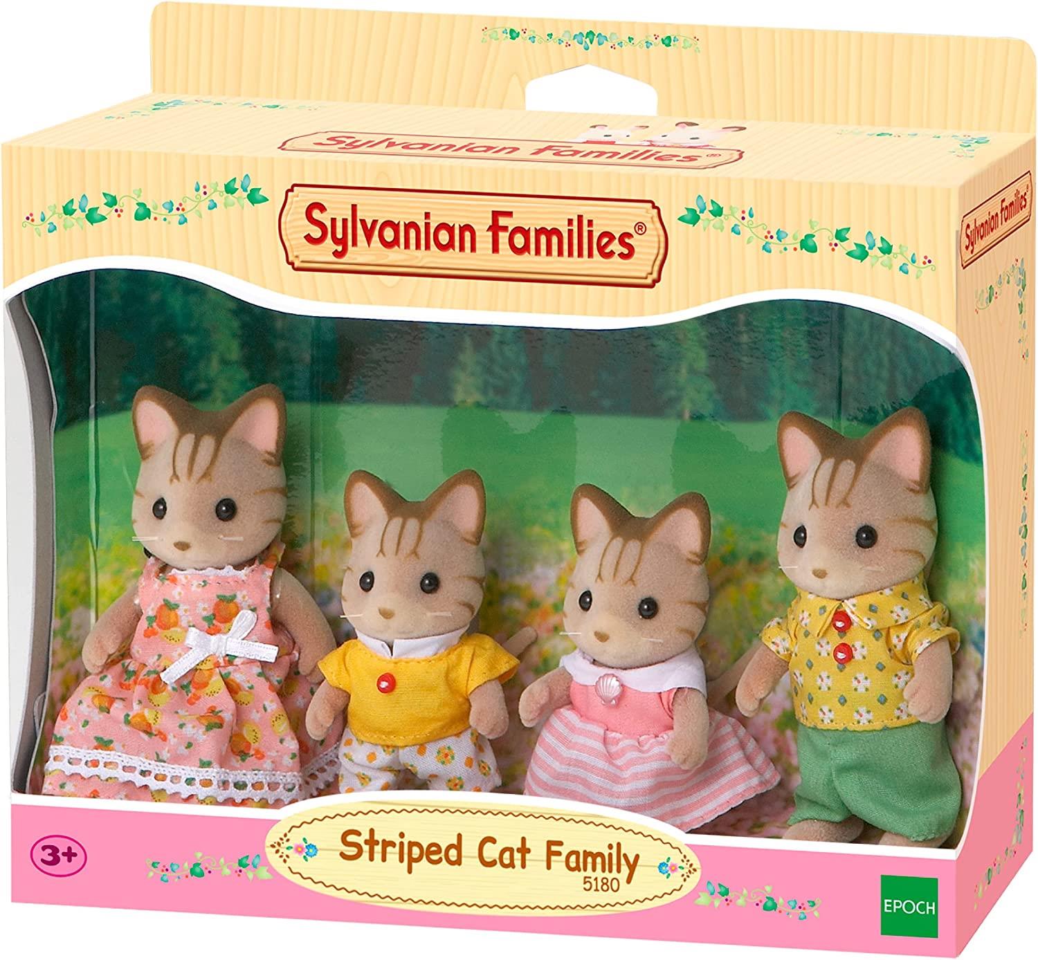Set Chwarae Teulu Cathod Gyntedig Sylvanian Families ar gyfer Plant 3 Oed a Hŷn